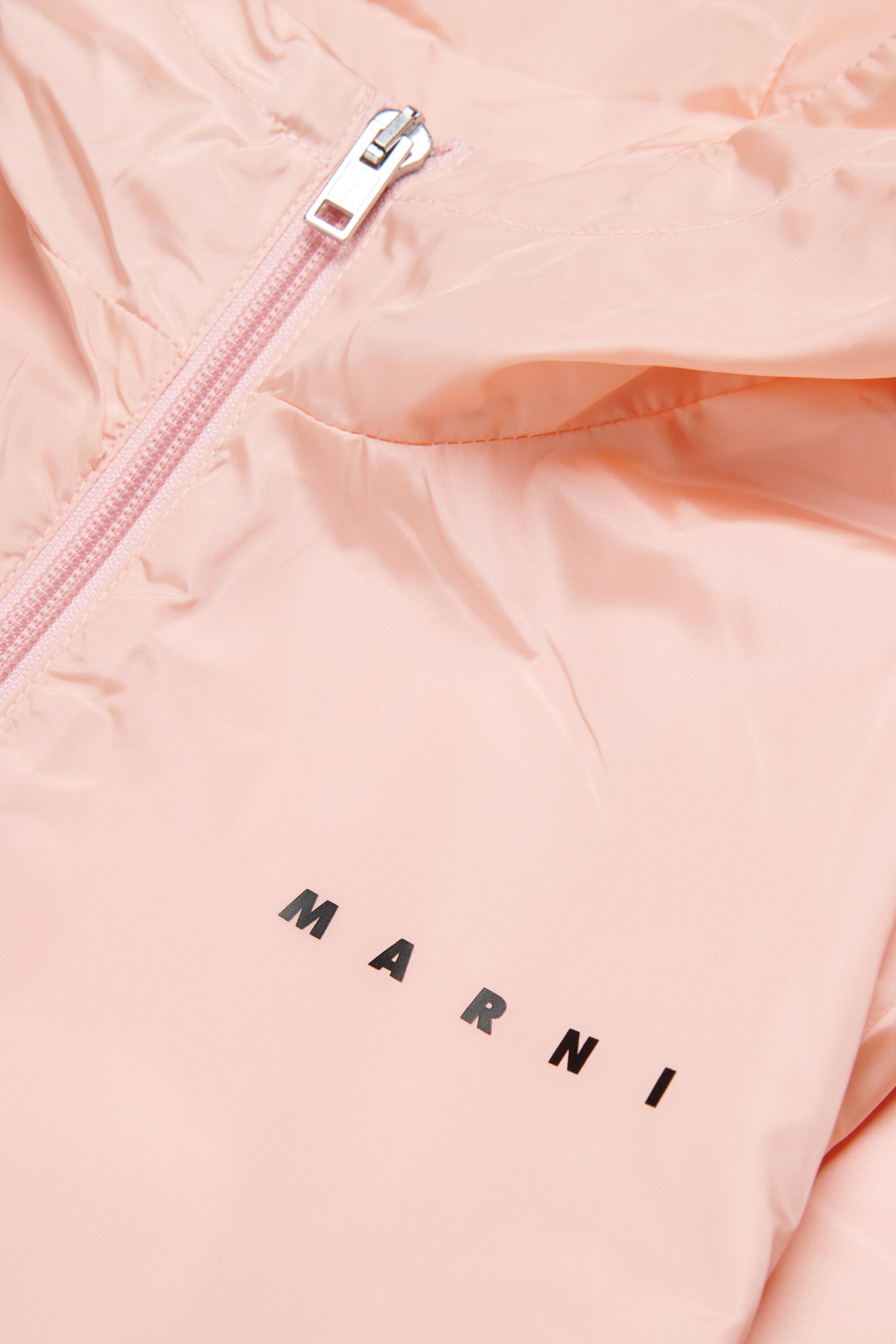 Windbreaker with printed logo