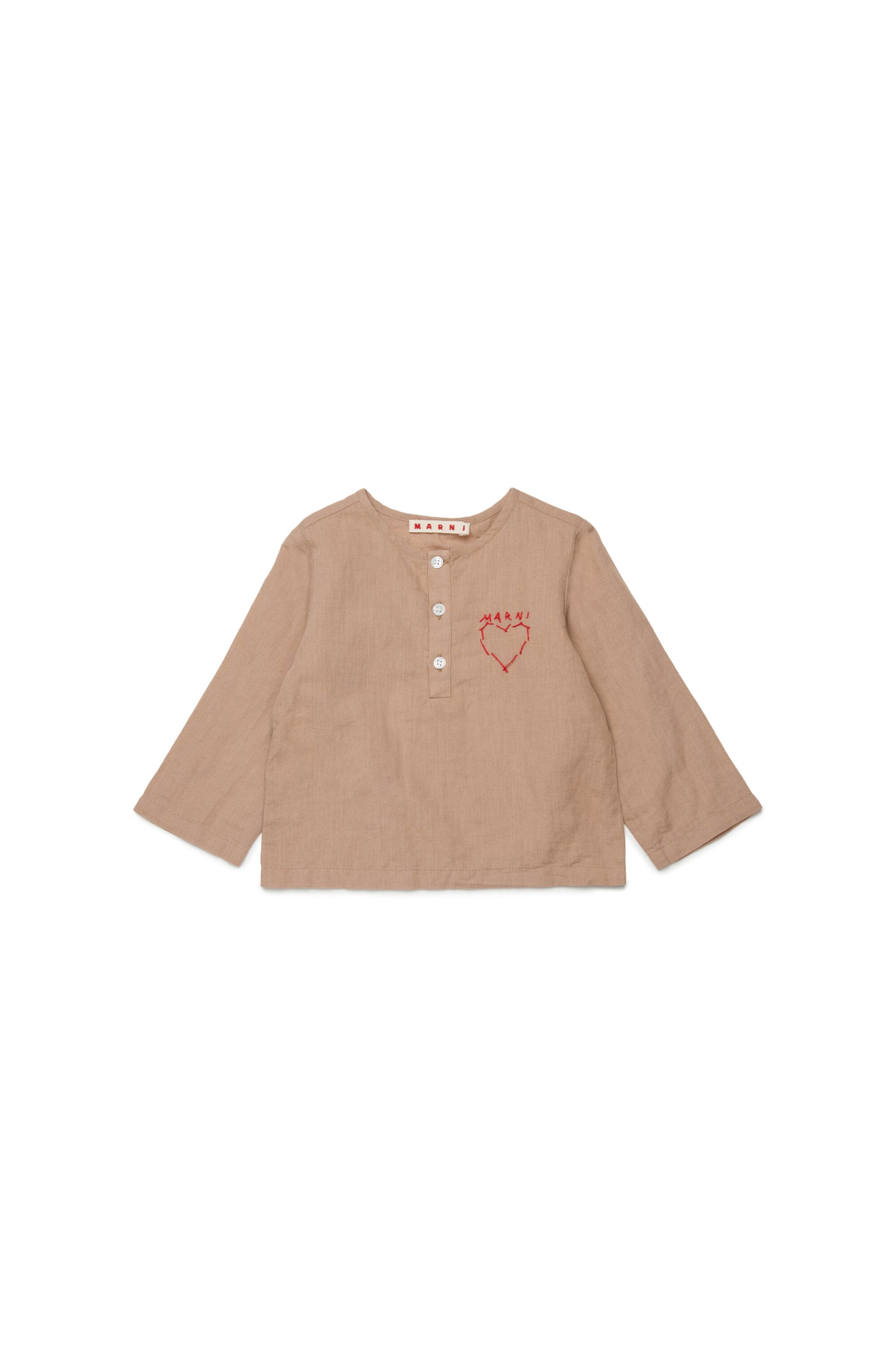 ロゴ入り長袖シャツ