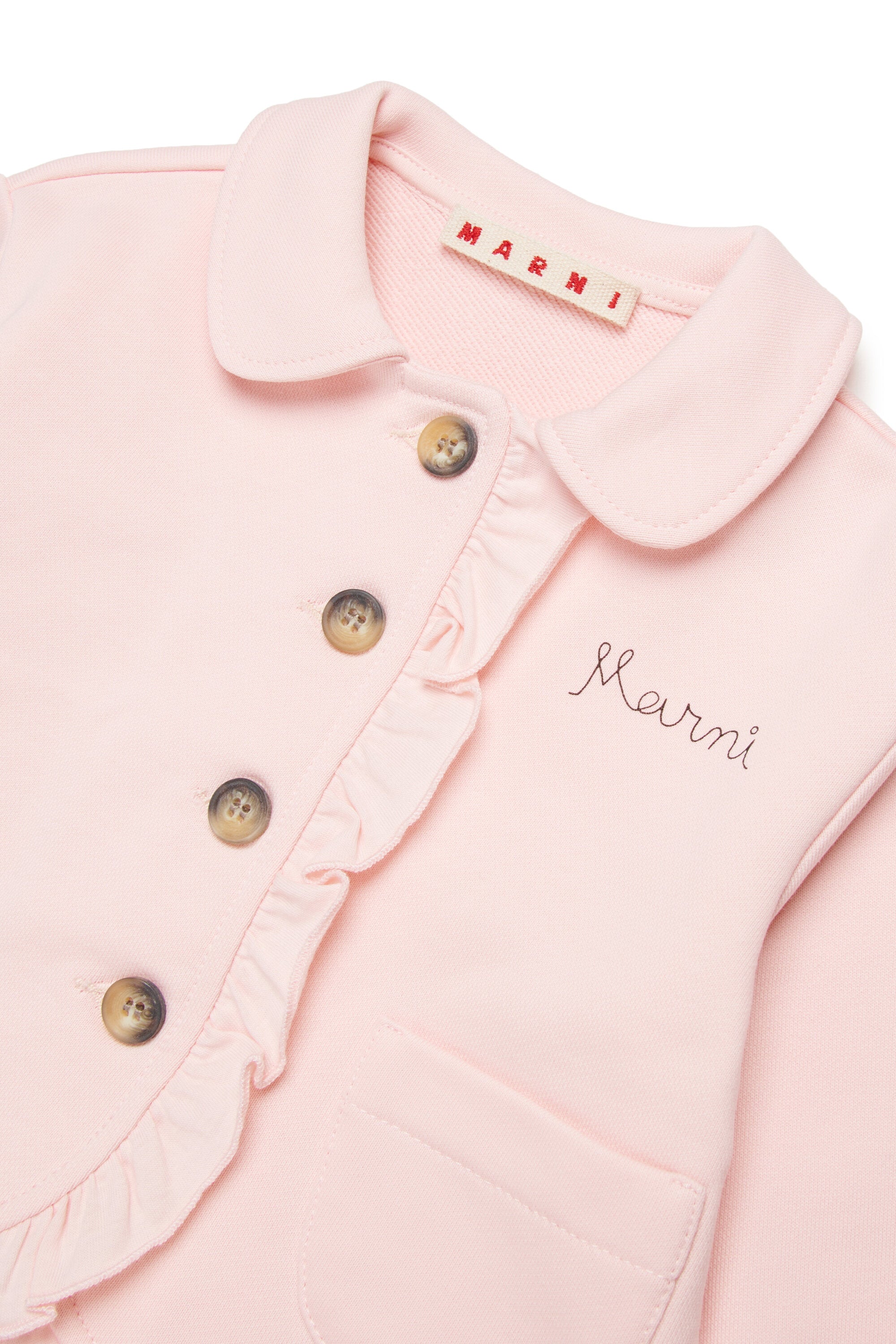 フリル付きロゴジャケット