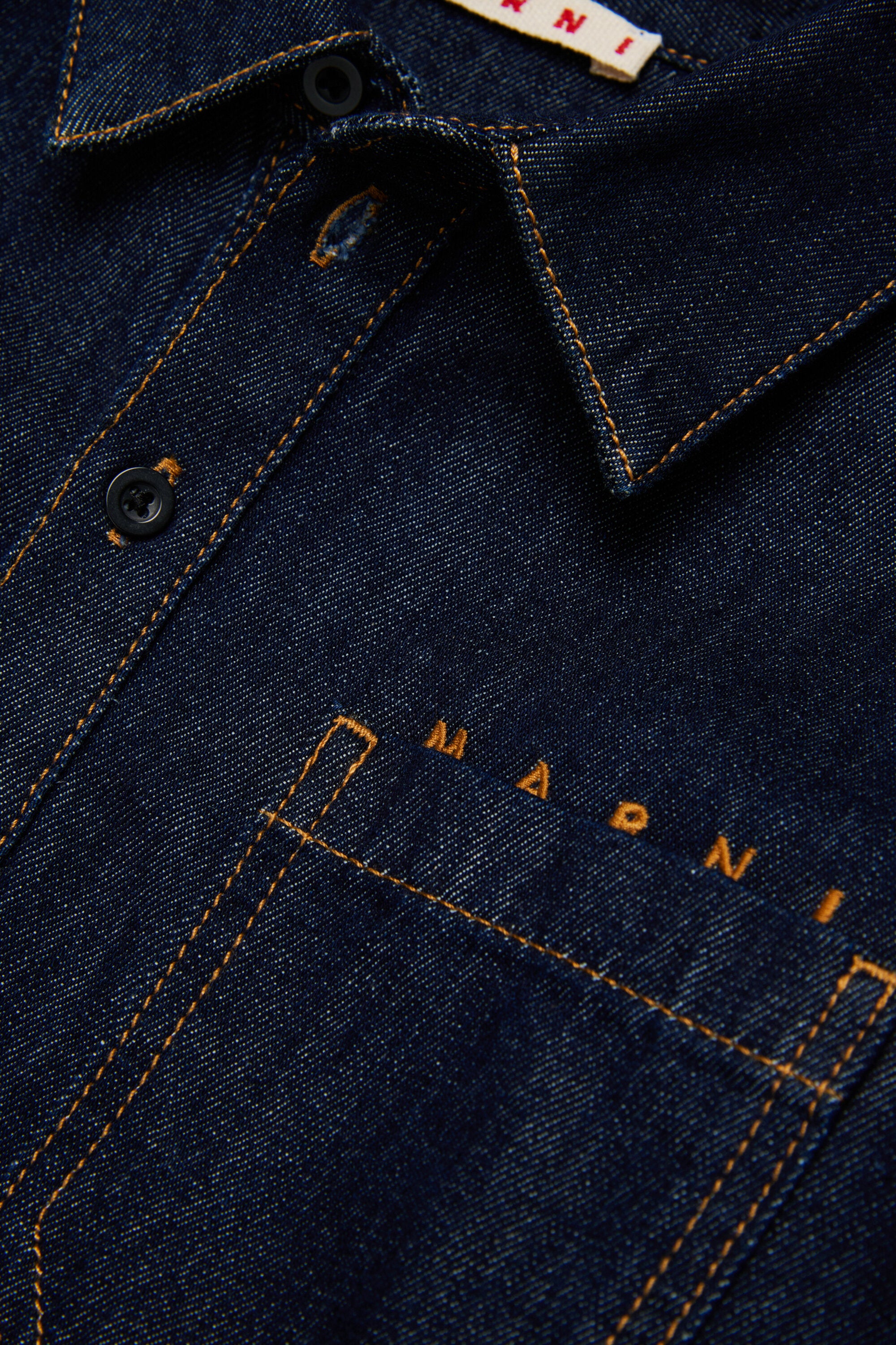 ロゴ入りデニムドレス