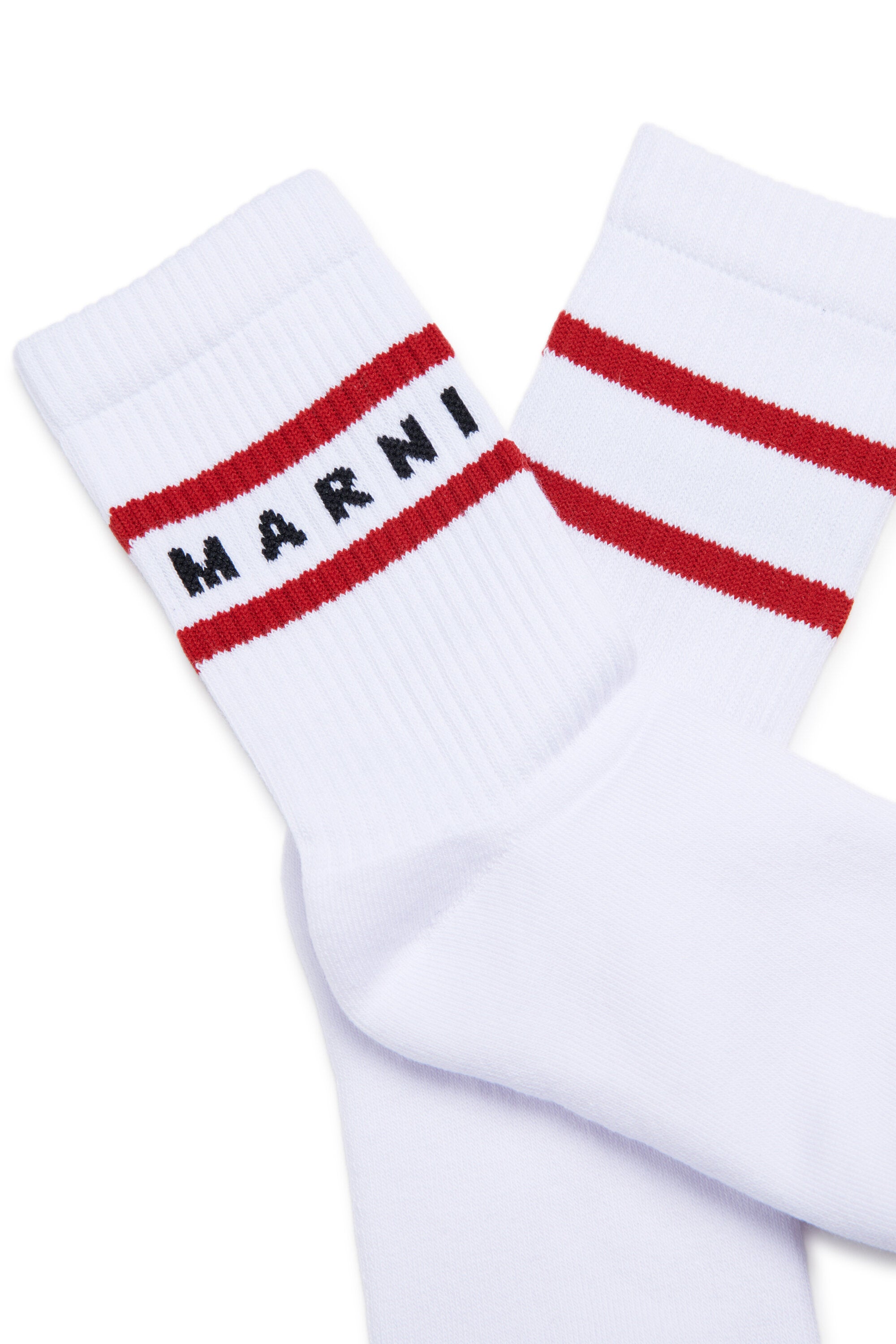 Logo and striped socks