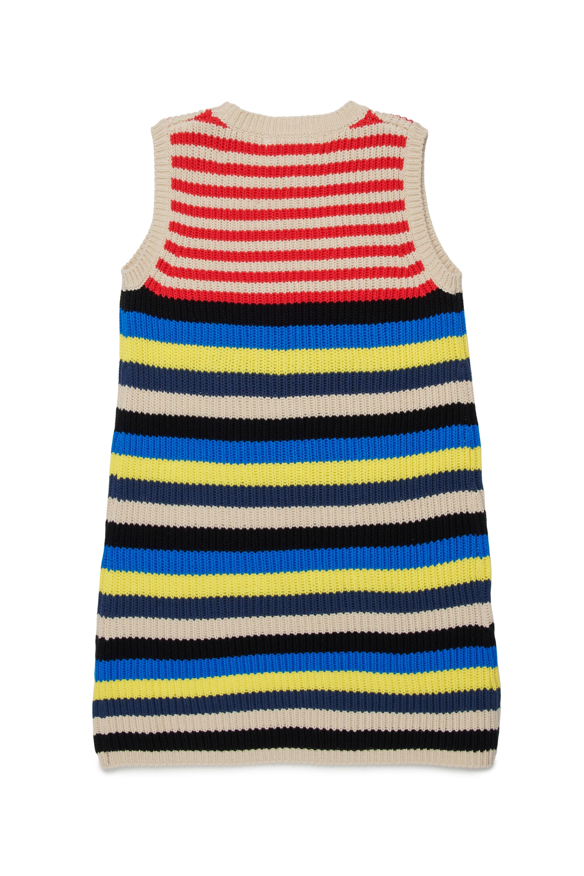 Striped dress with logo