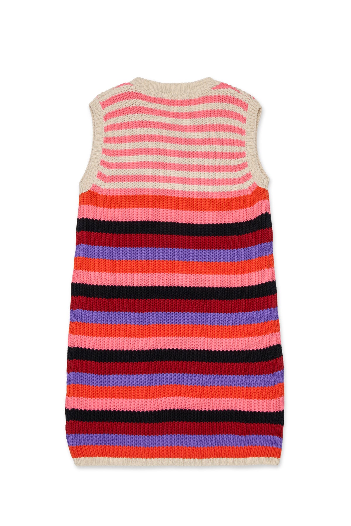 Striped dress with logo