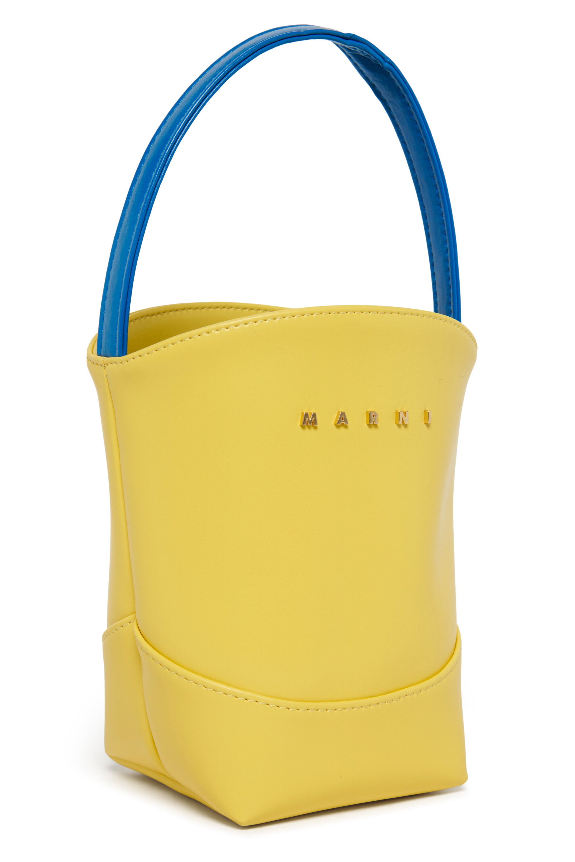 フラワーバスケット ロゴ入りハンドバッグ