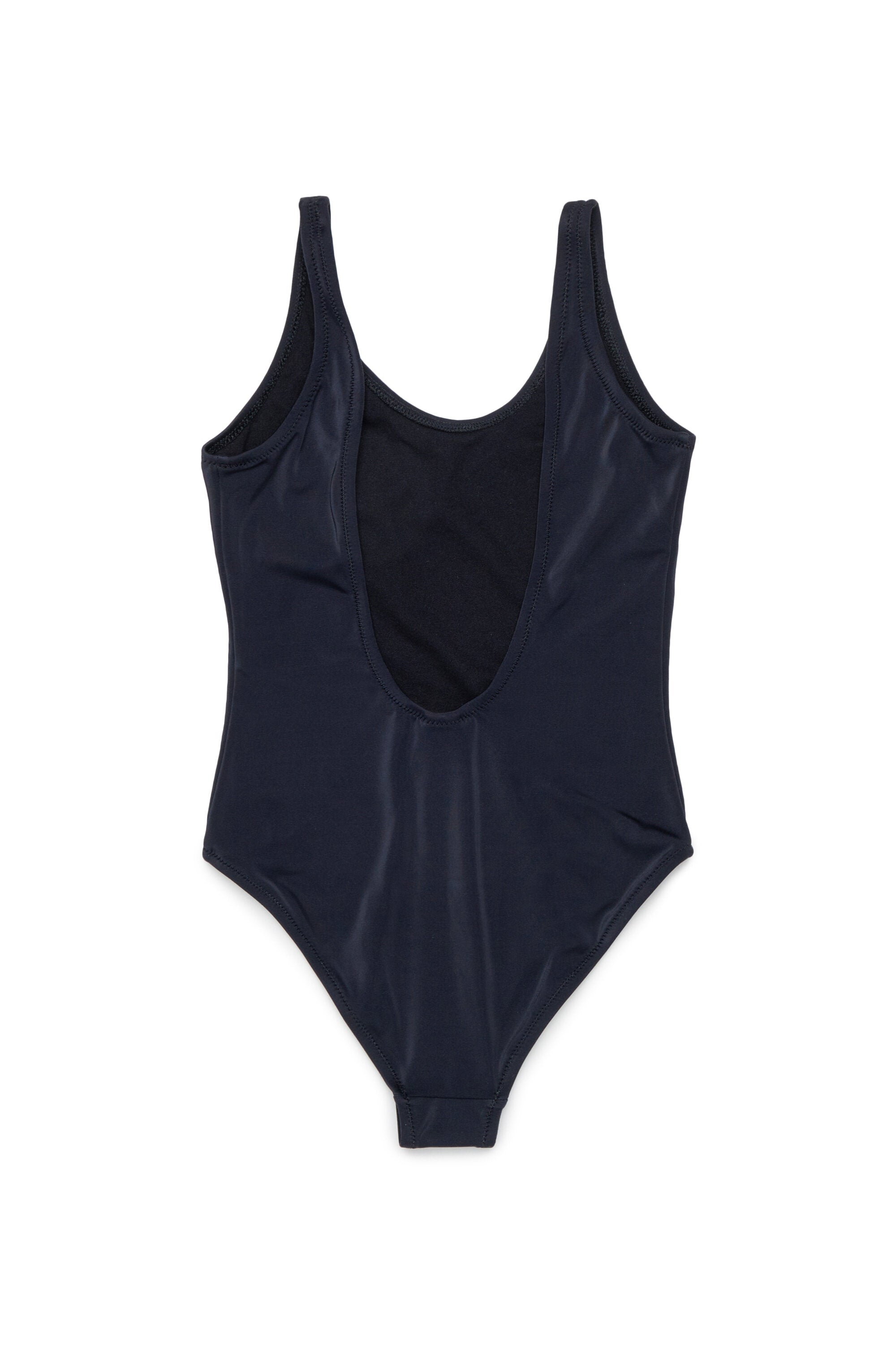 ロゴ入りワンピース水着