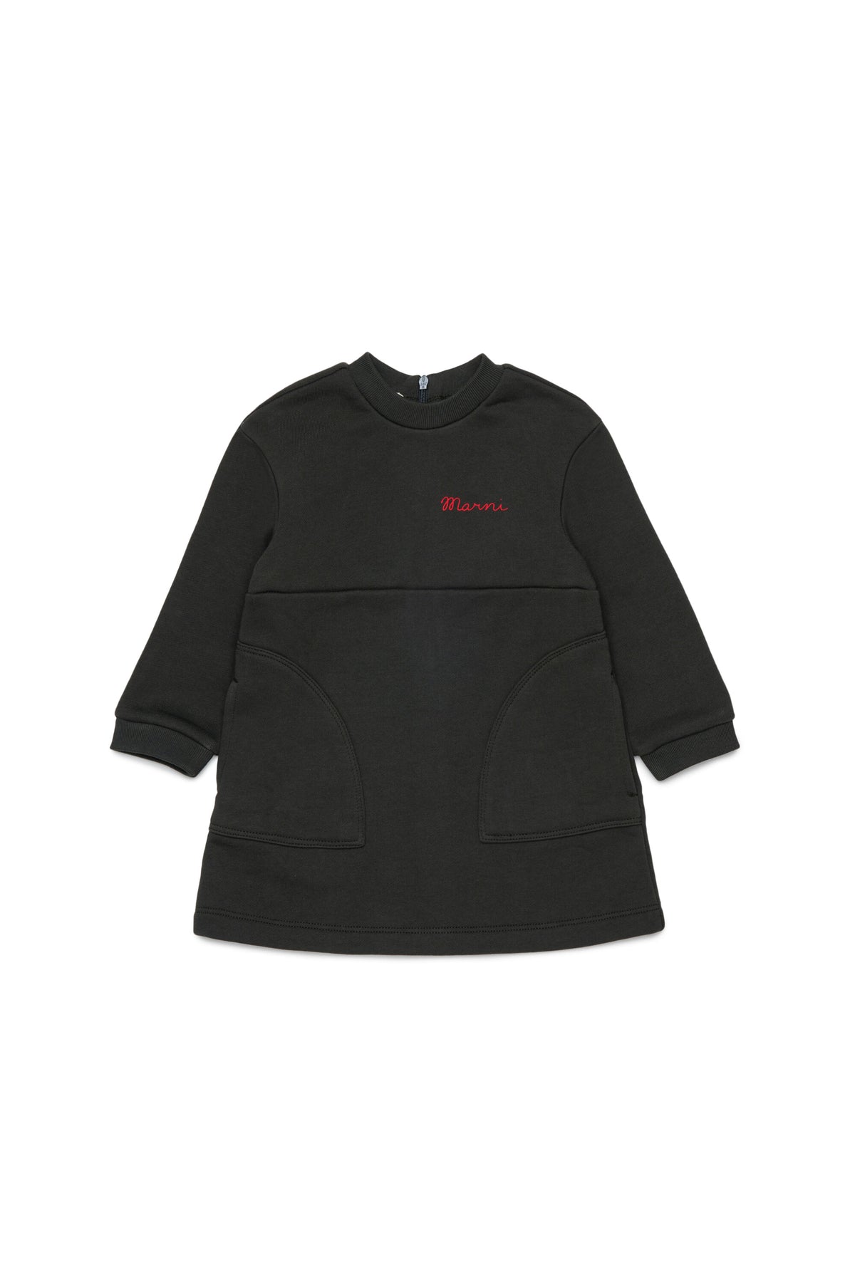 Fleece dress with logo