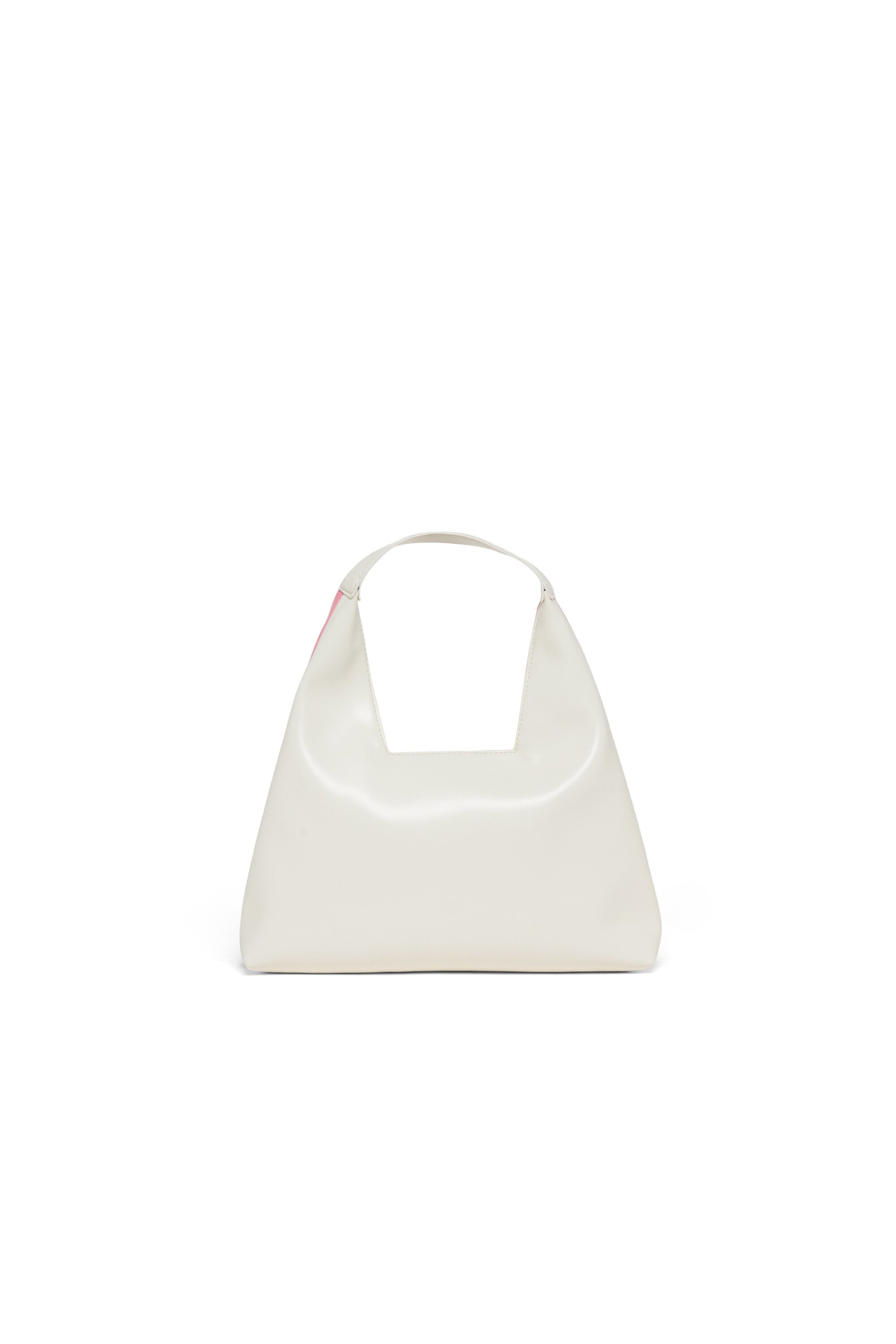 Diamond shoulder bag with floral pattern