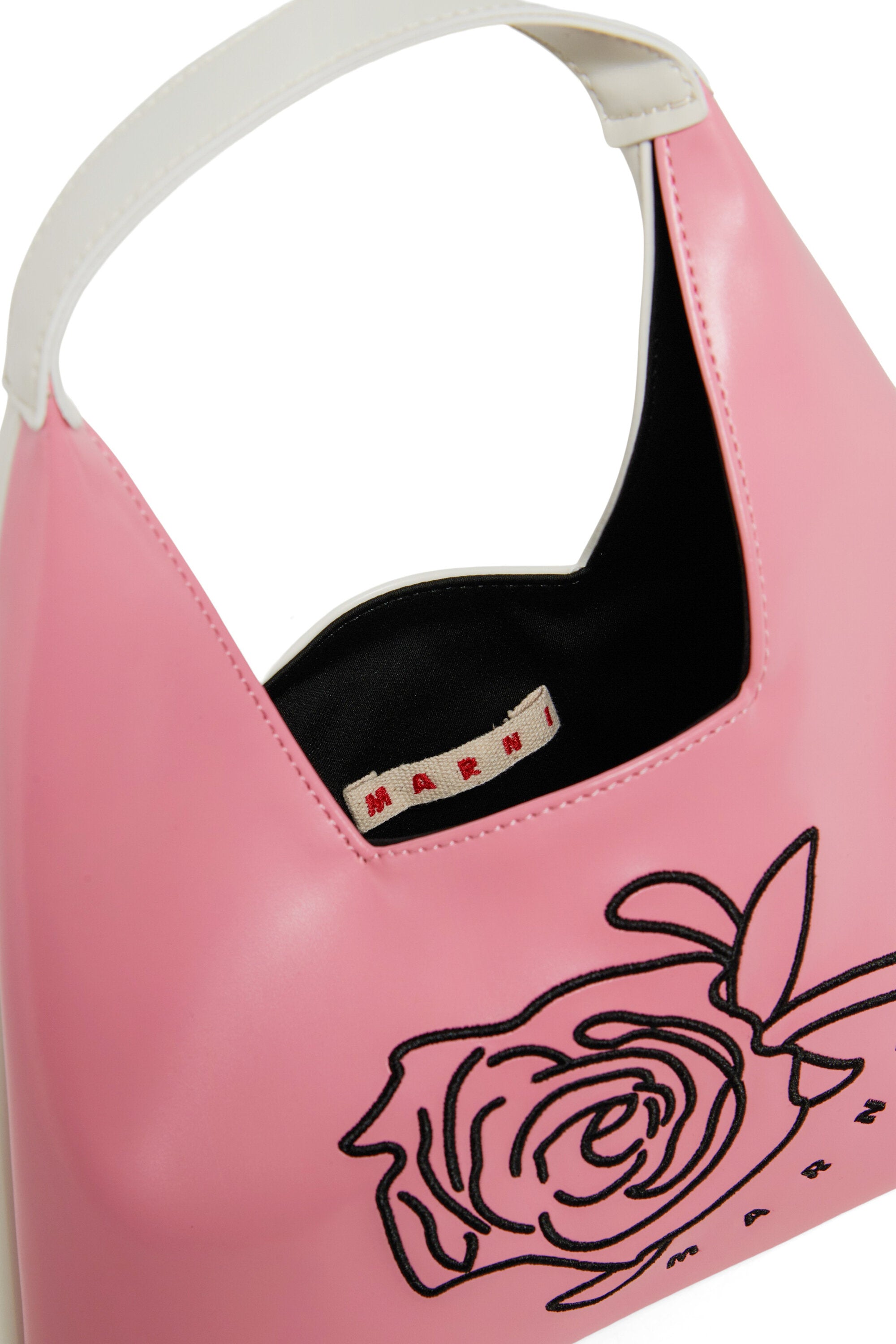 ダイヤモンドショルダーバッグ フローラルモチーフ