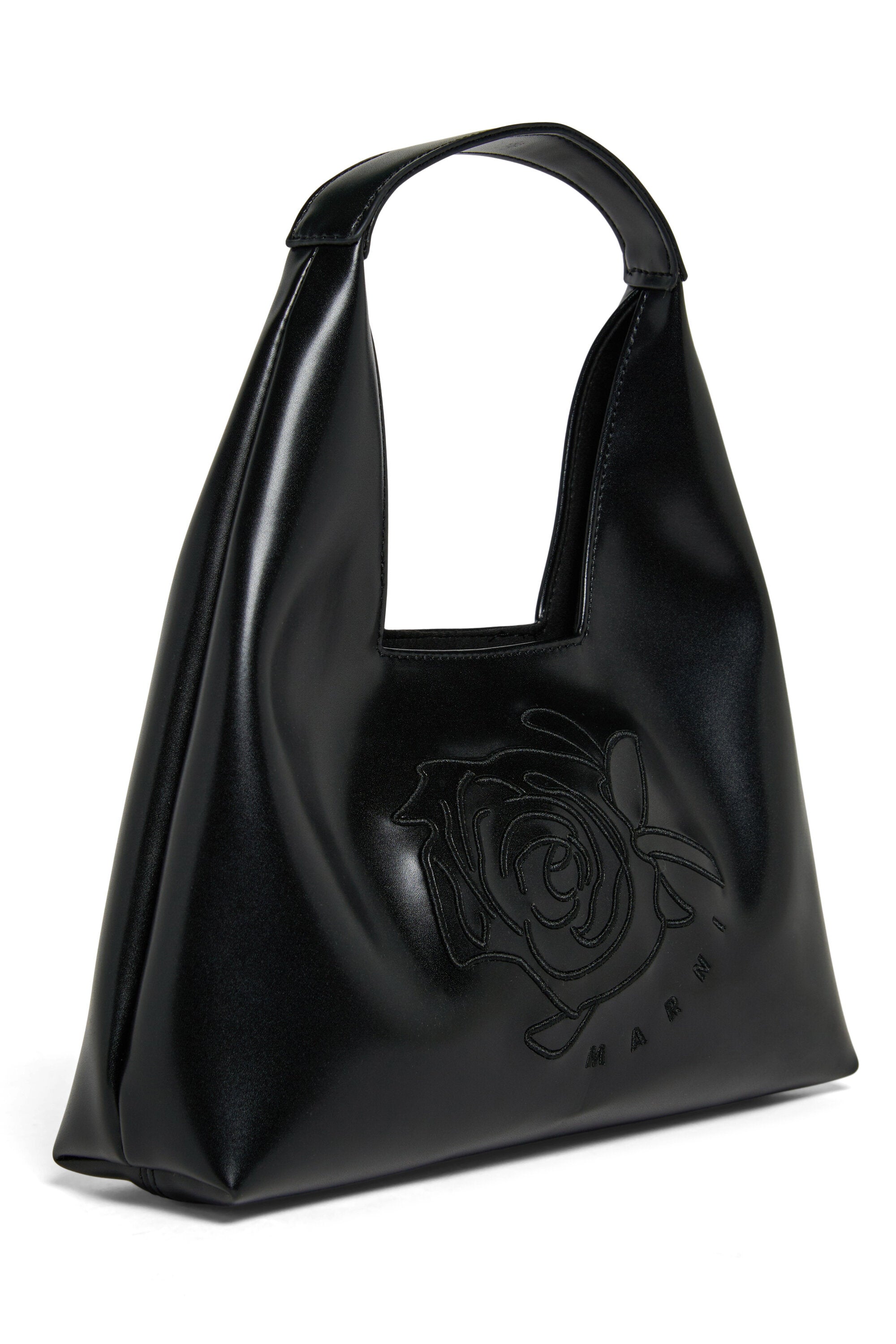 ダイヤモンドショルダーバッグ フローラルモチーフ