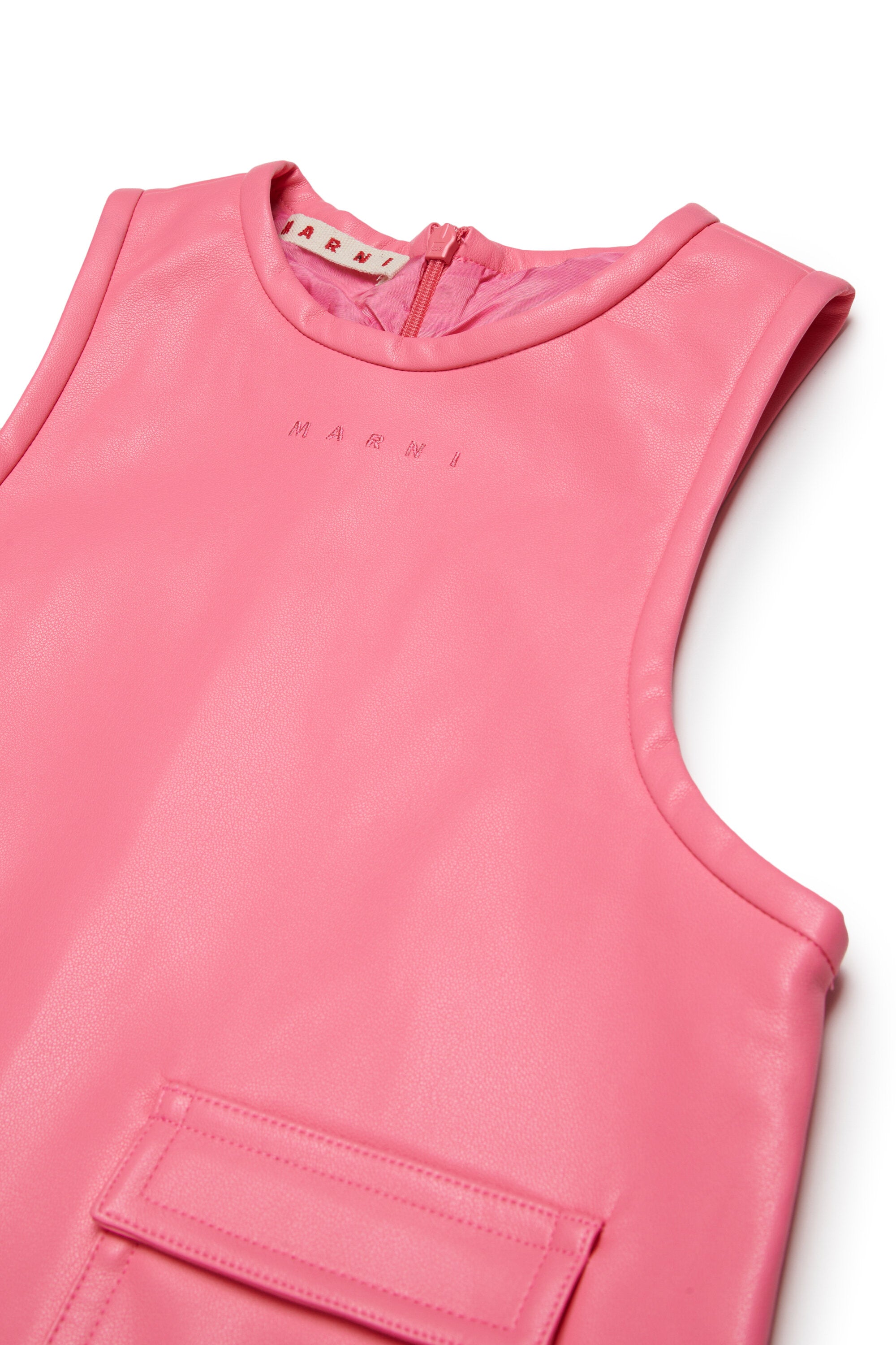 Sleeveless dress with pocket