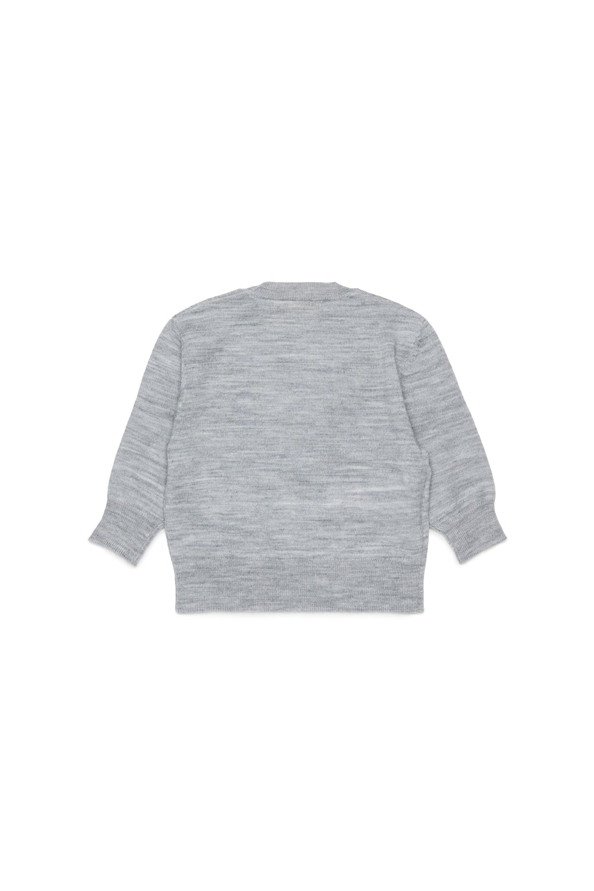 Crew-neck pullover with embroidered pattern
