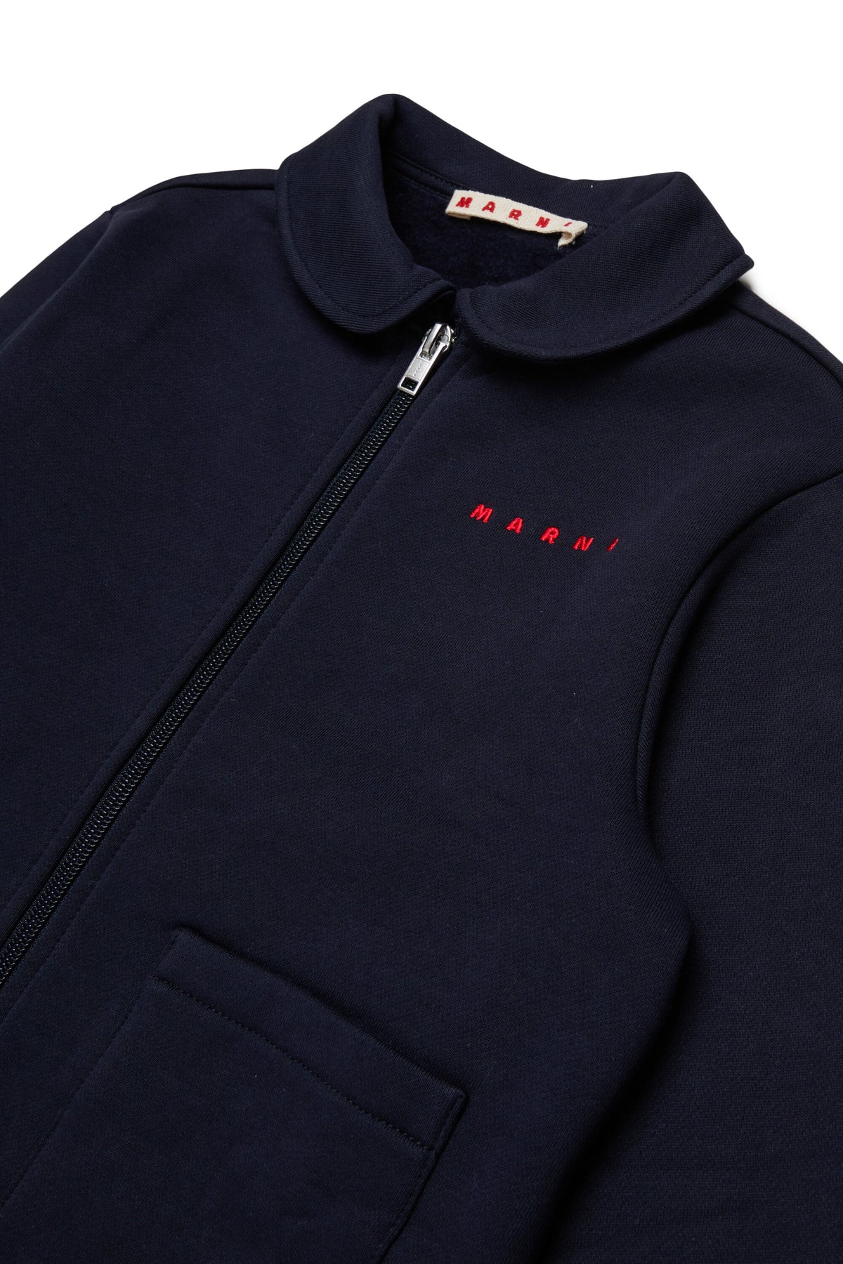 Zip-up sweatshirt with logo