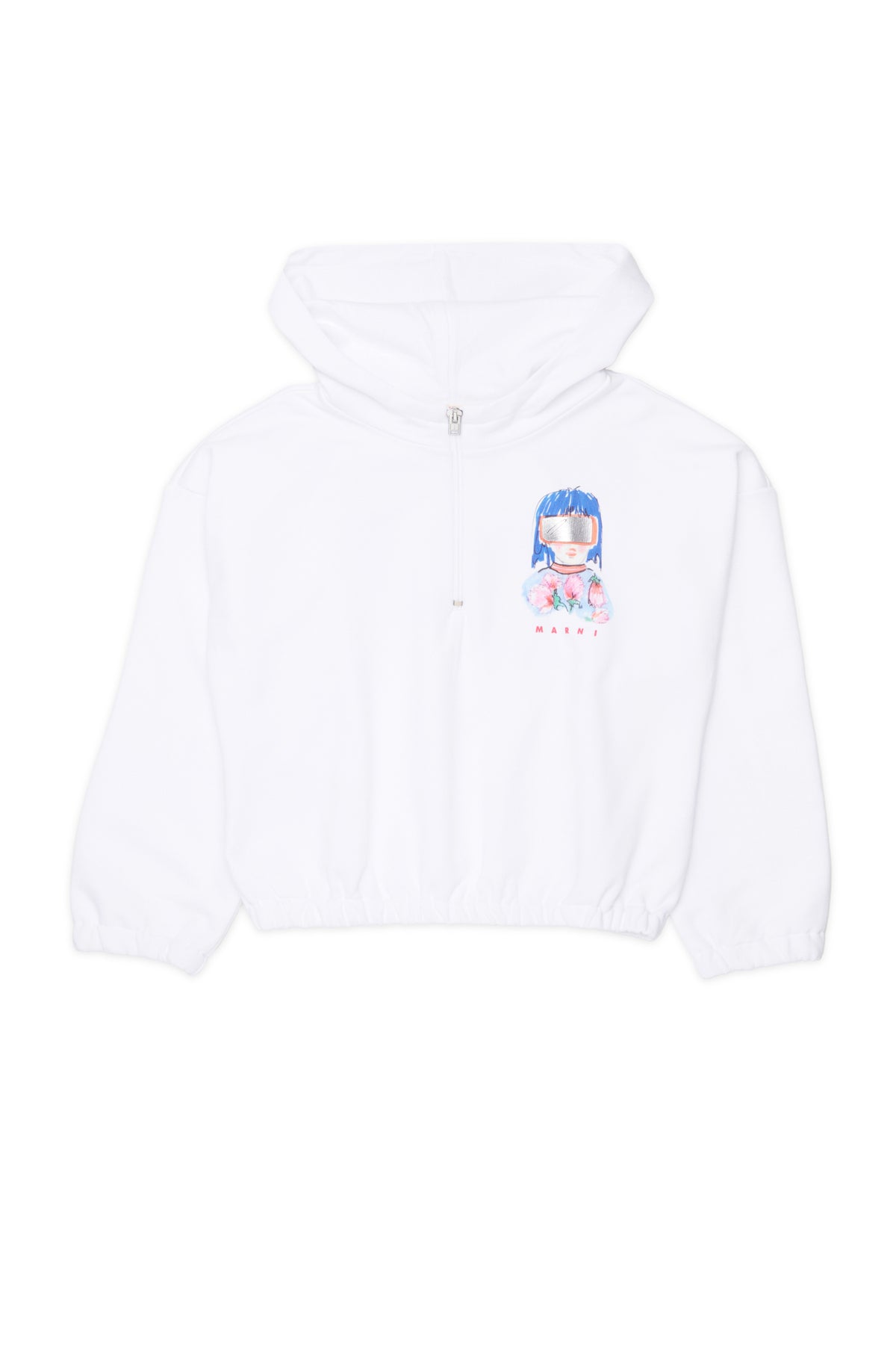 フード付きスウェット ロゴ付き