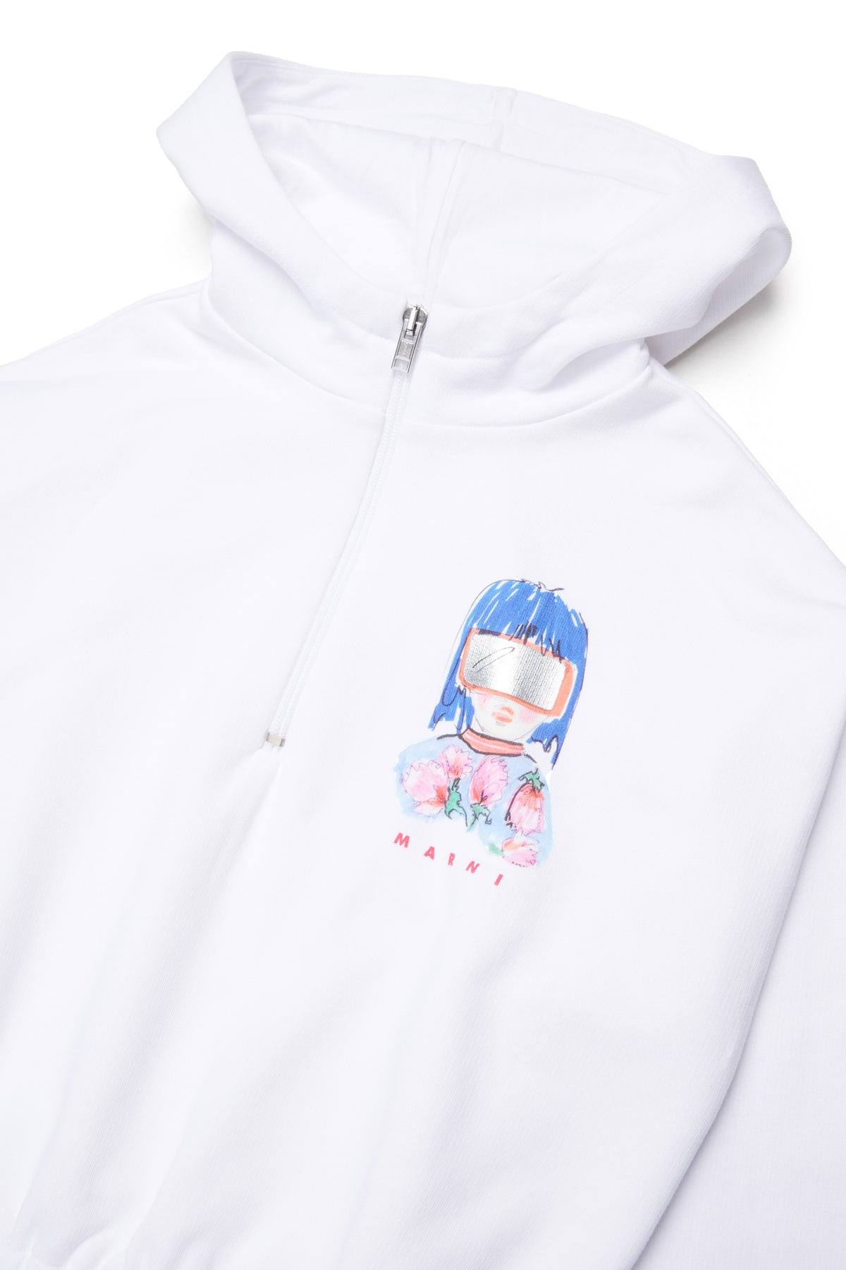 フード付きスウェット ロゴ付き