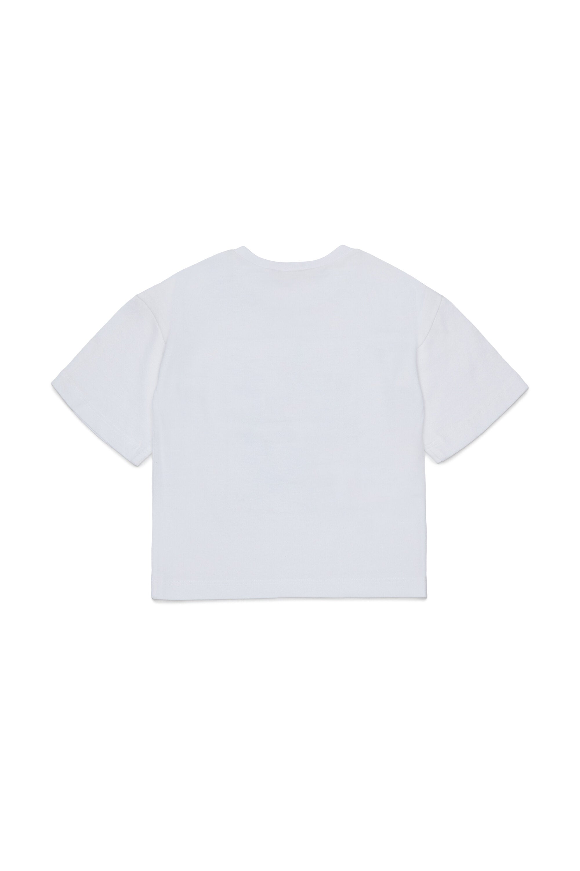 飛行機とロゴプリントのTシャツ