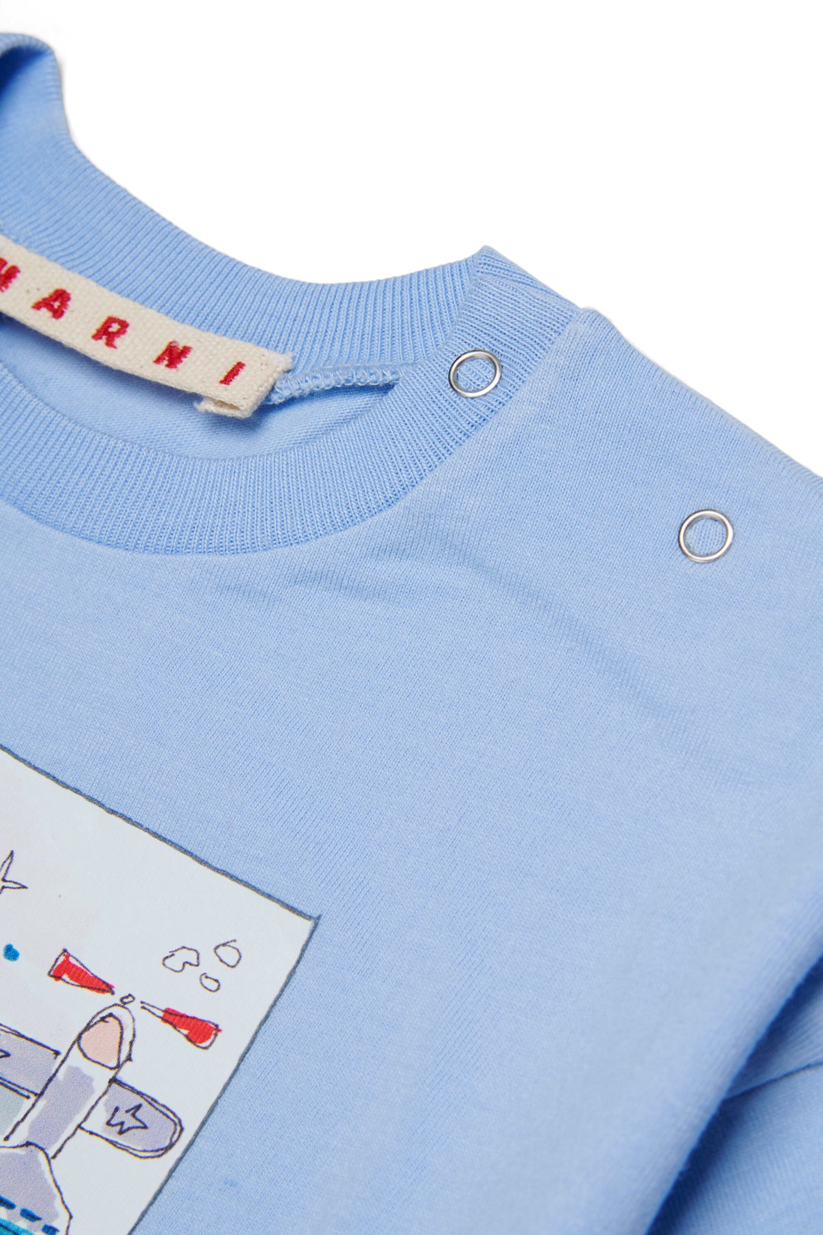T-shirt with airplane print and logo