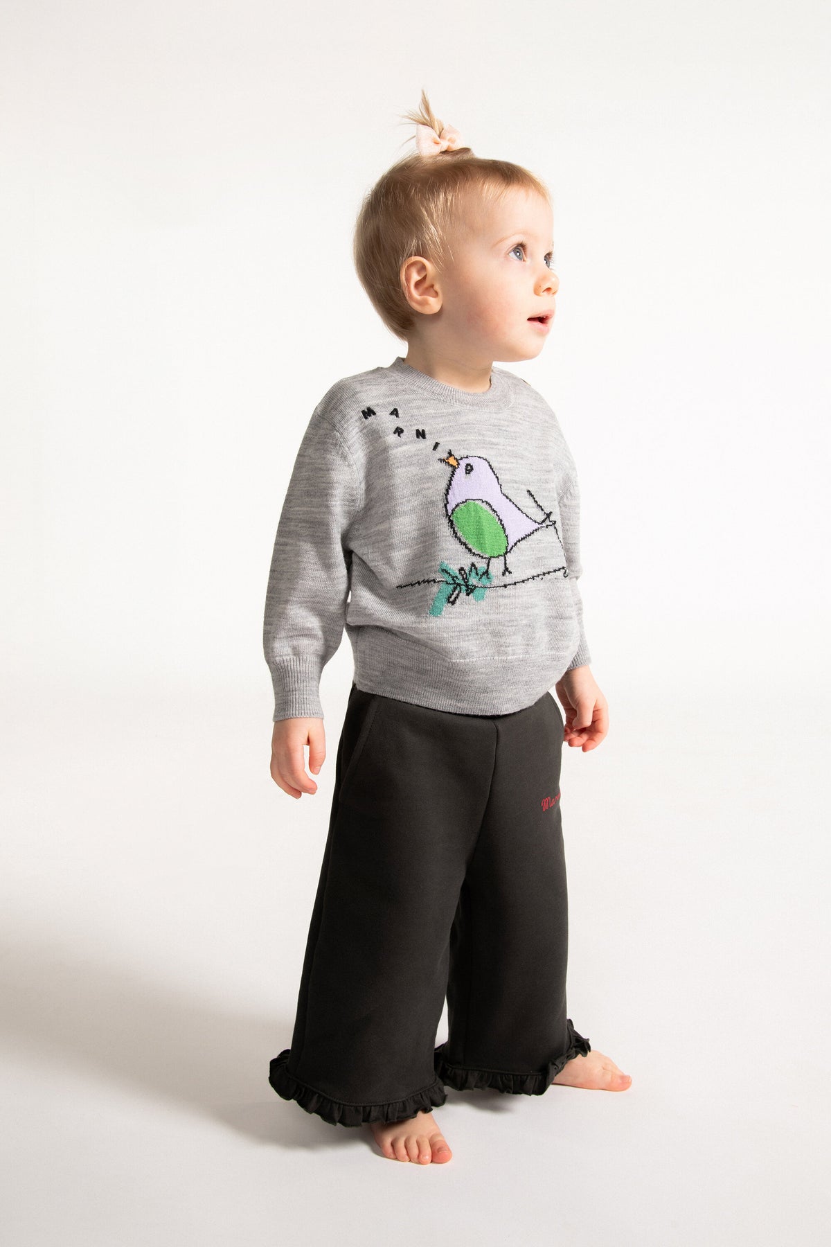 Sweatpants with ruffles
