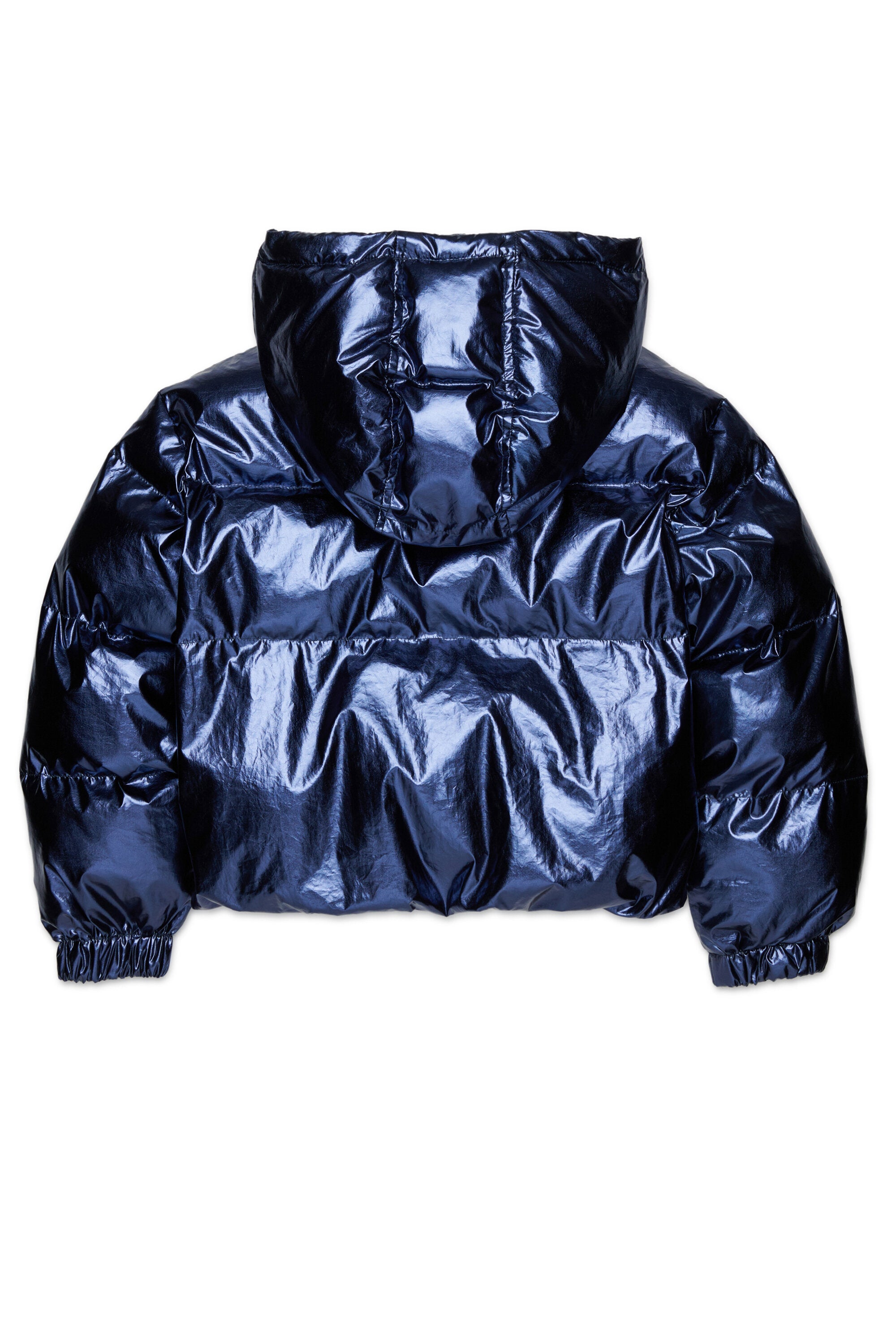 Padded jacket with printed logo