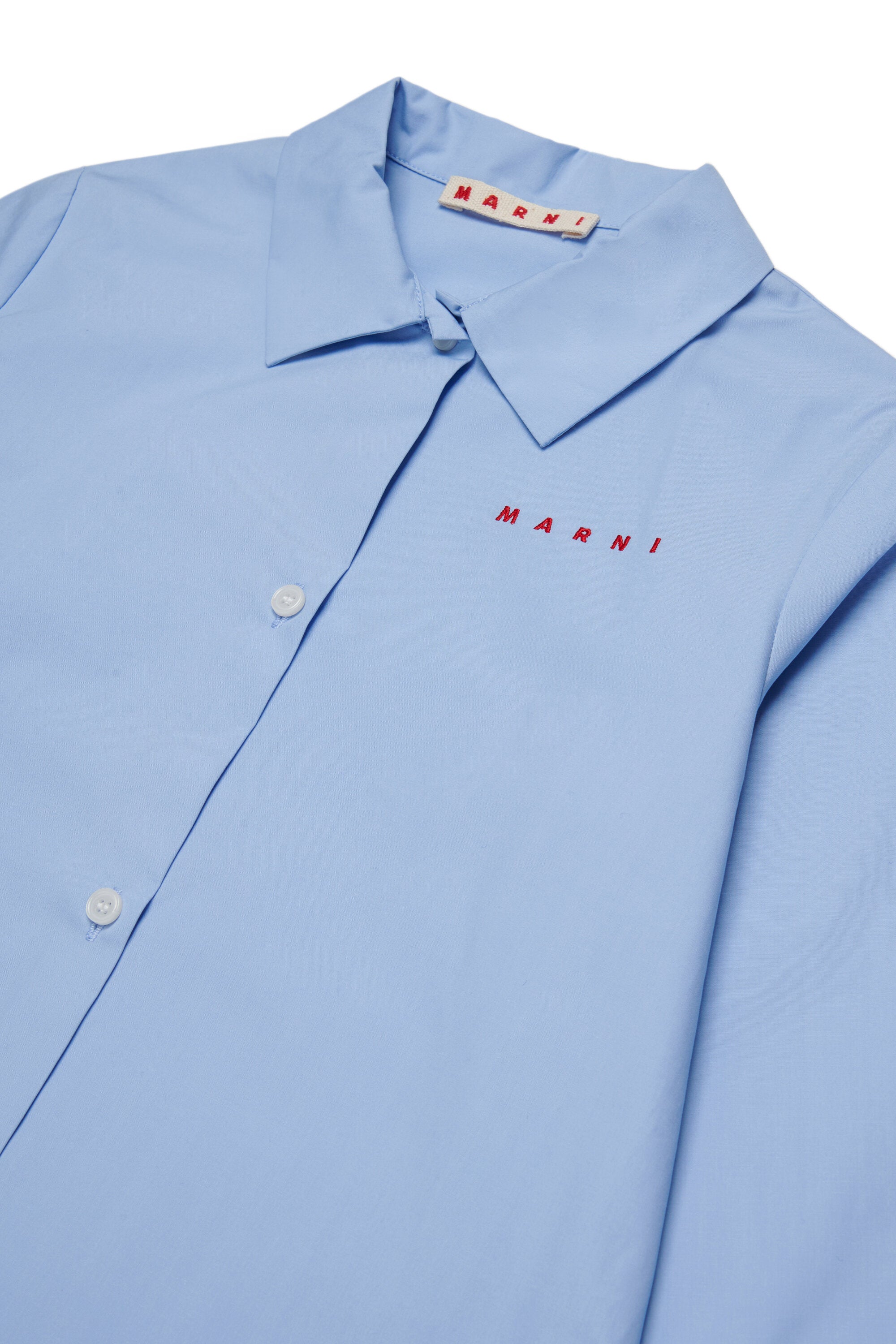 Long-sleeved shirt with ruffles