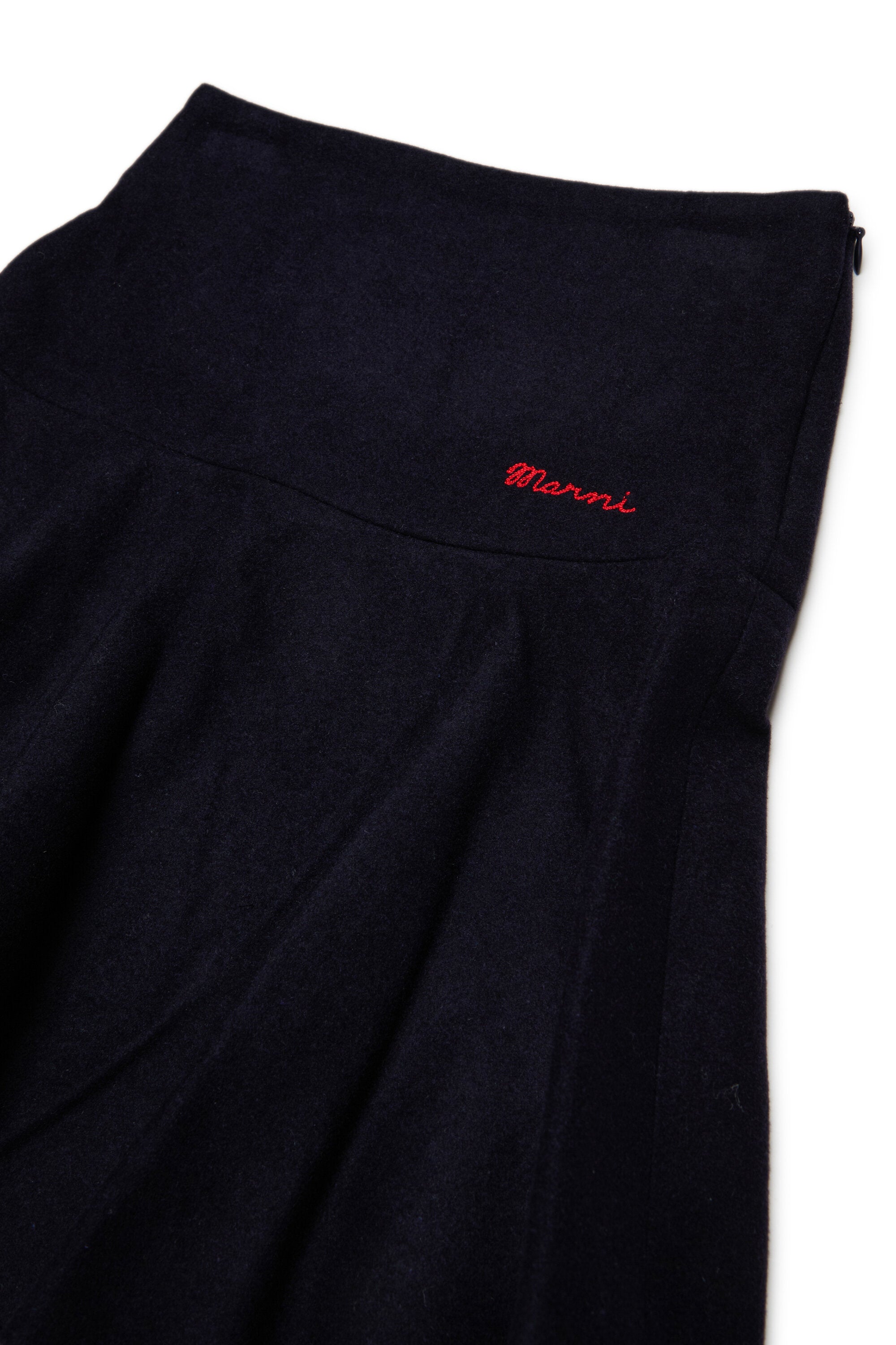Midi skirt with logo