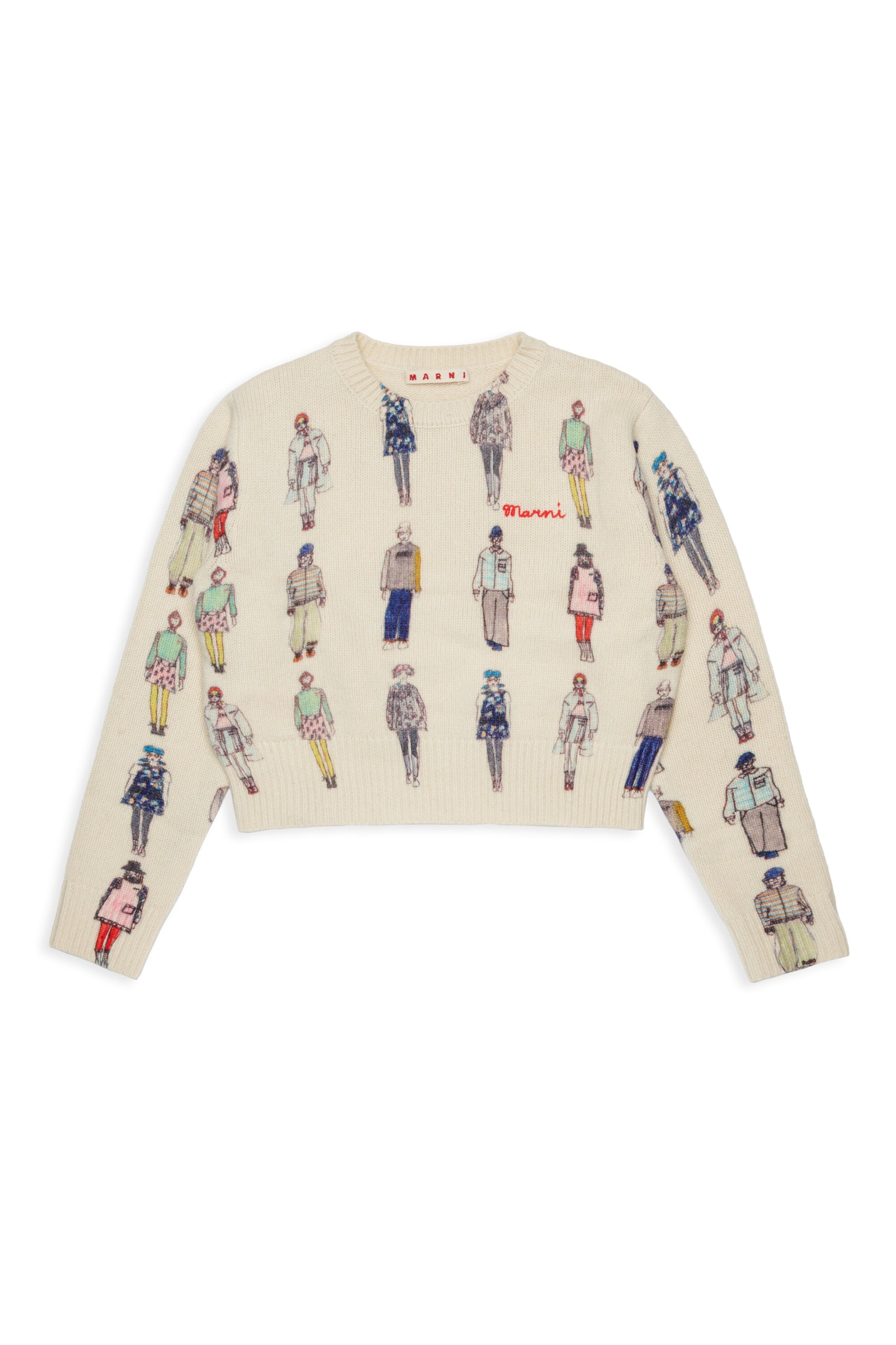 Crew-neck pullover with logo