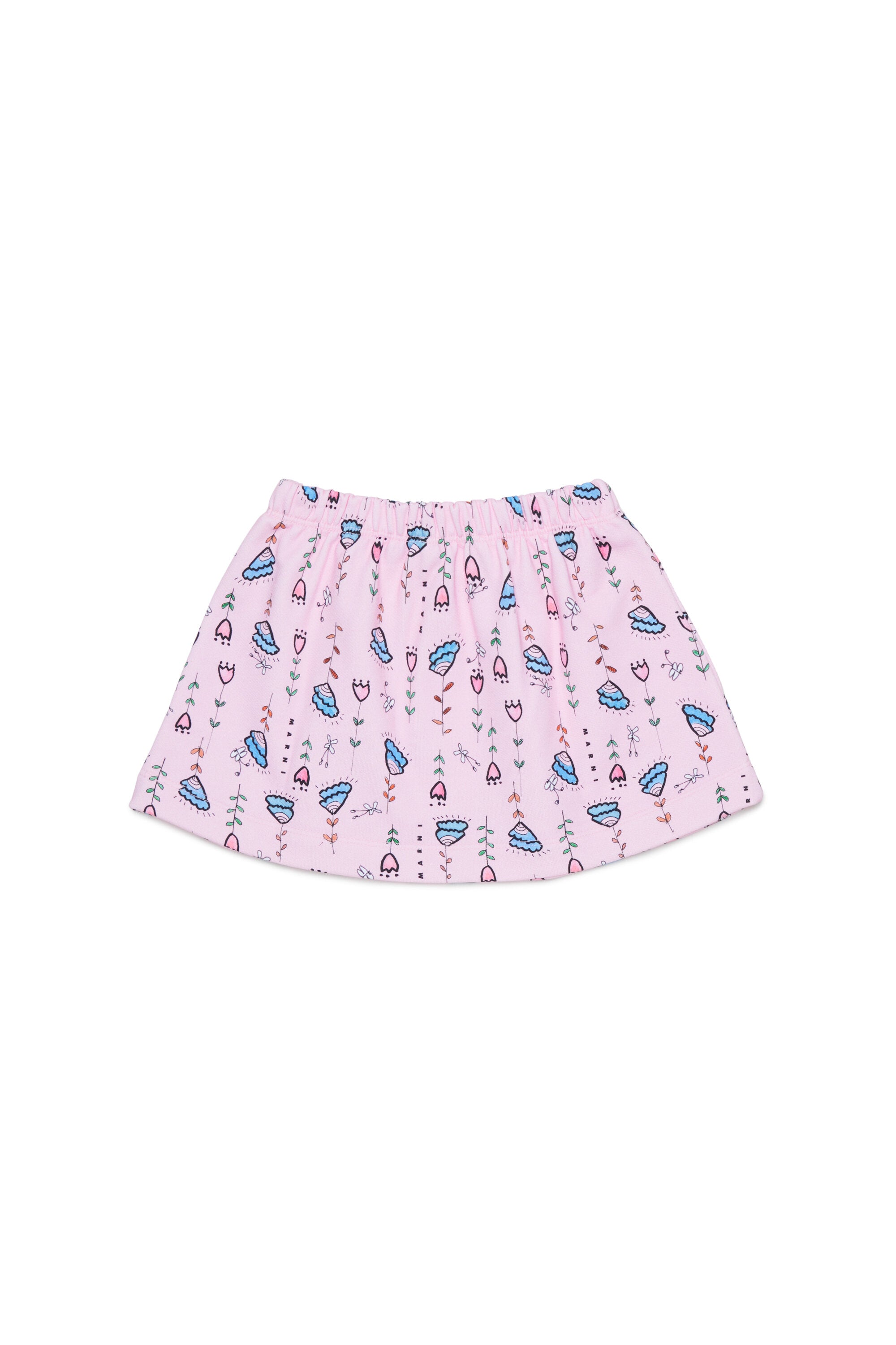 Patterned skirt with logo