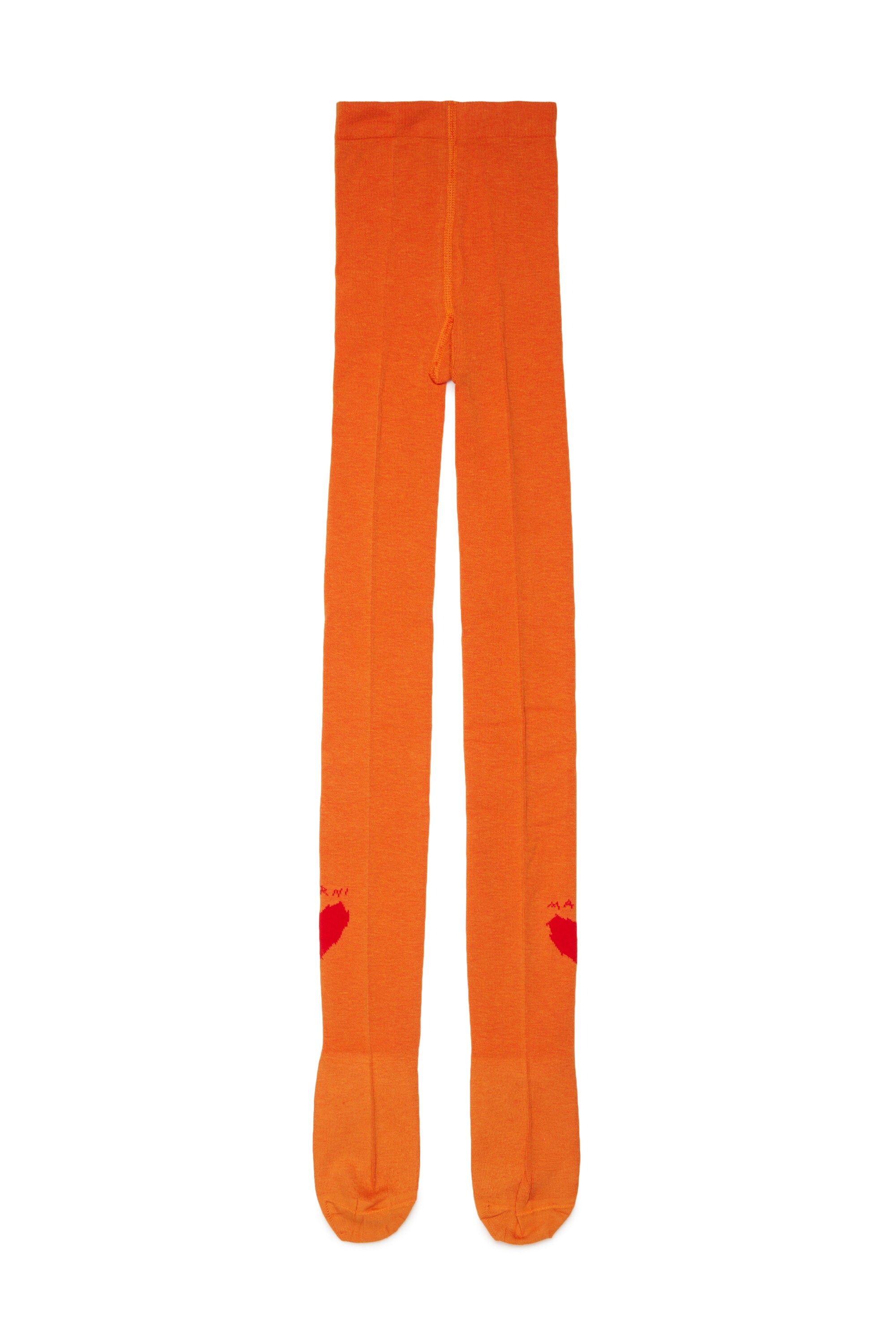 Tights with heart and logo