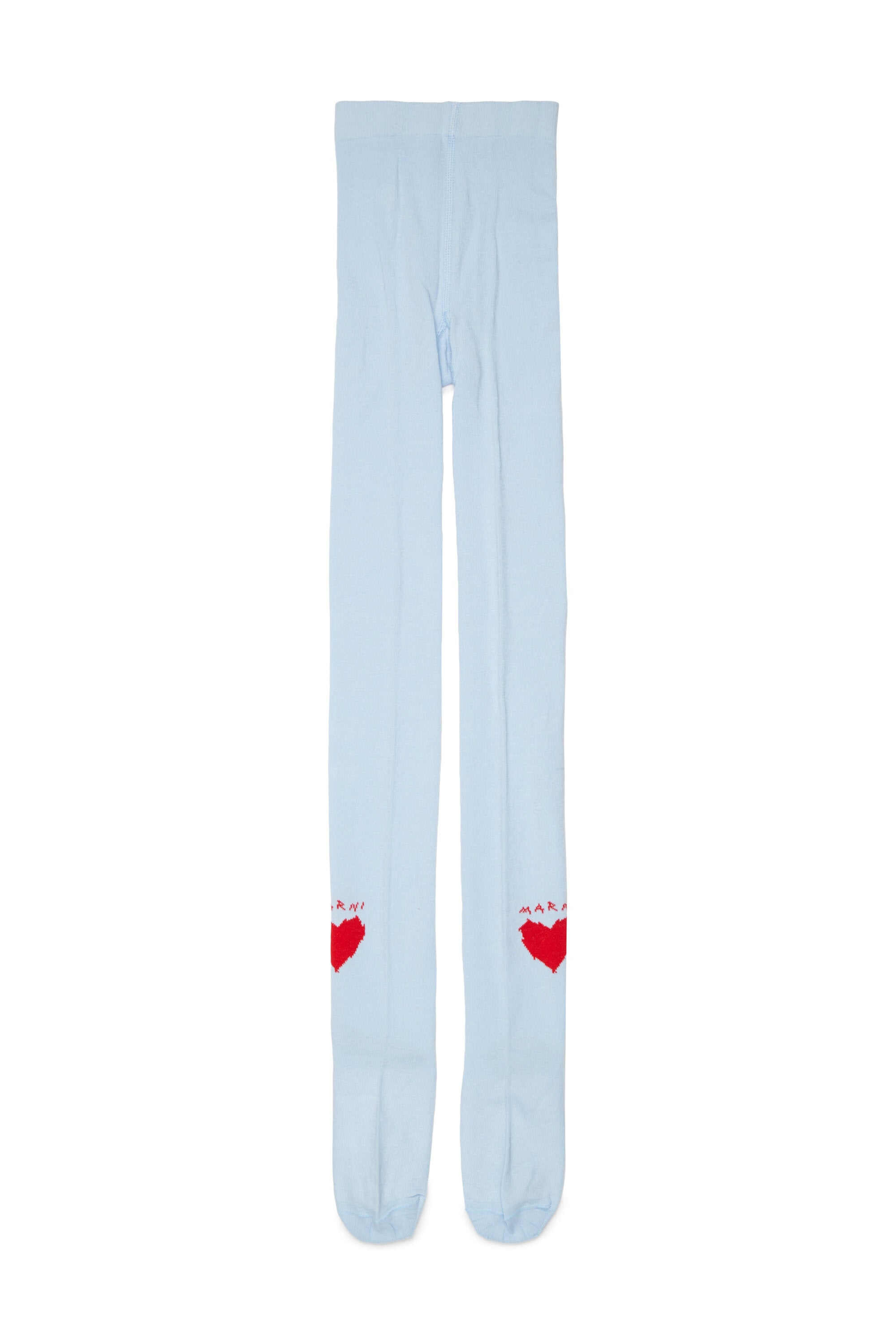 Tights with heart and logo