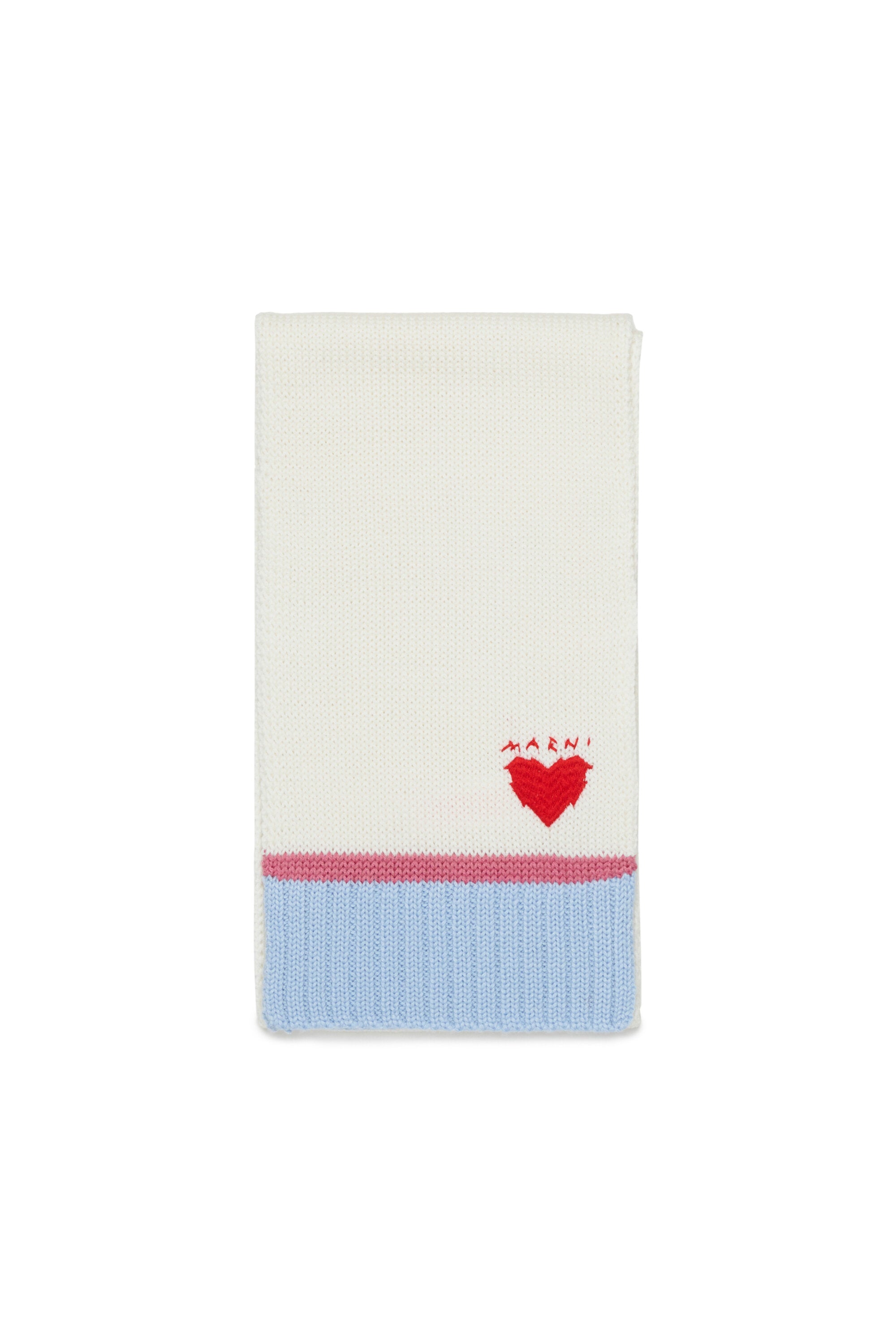 Scarf with embroidered logo