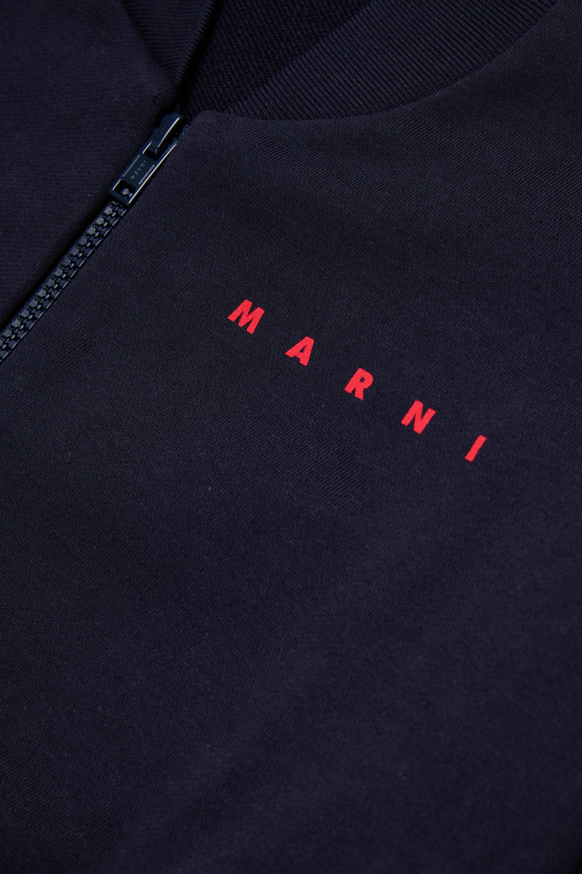 Zip-up sweatshirt with logo
