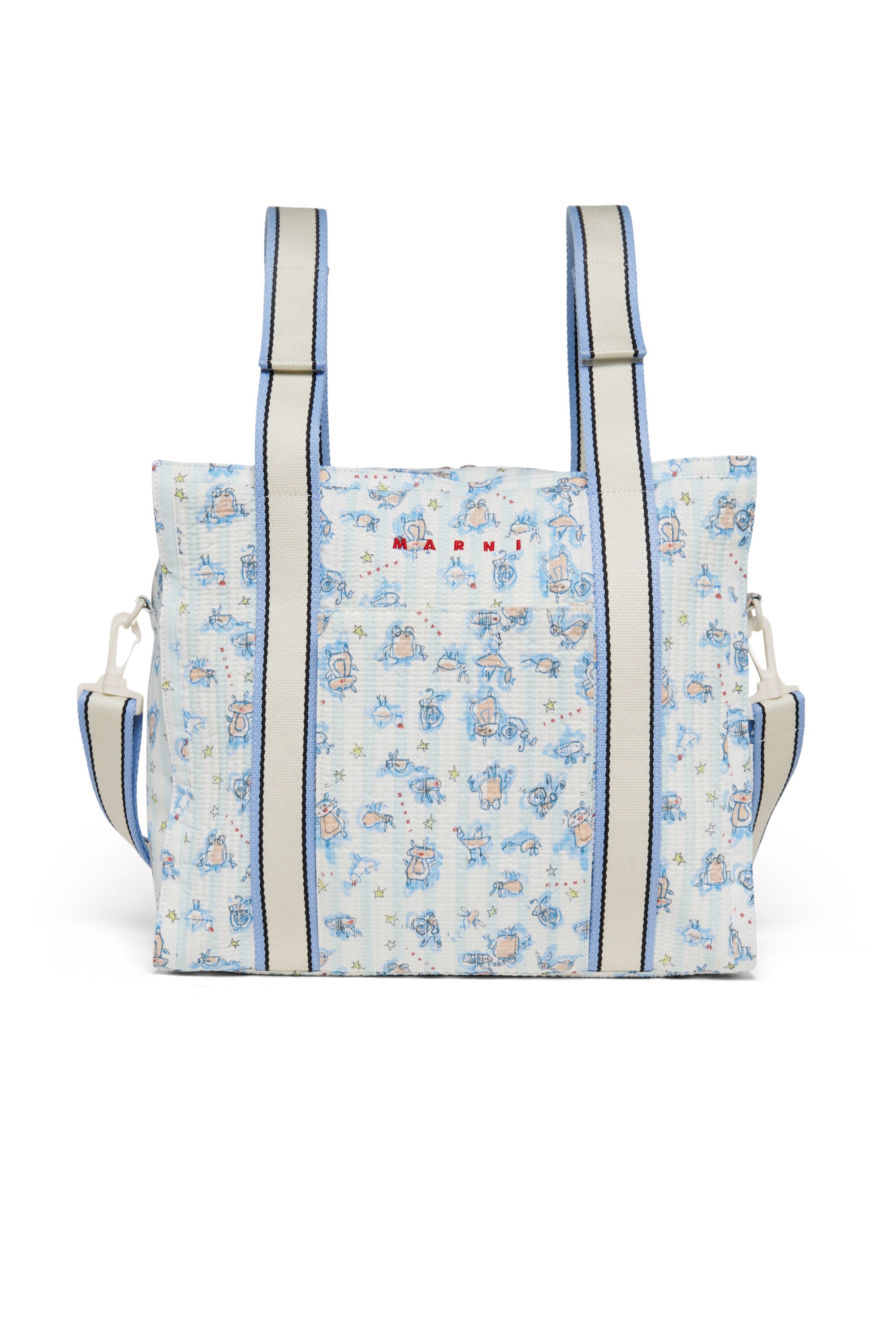 Changing bag with allover print