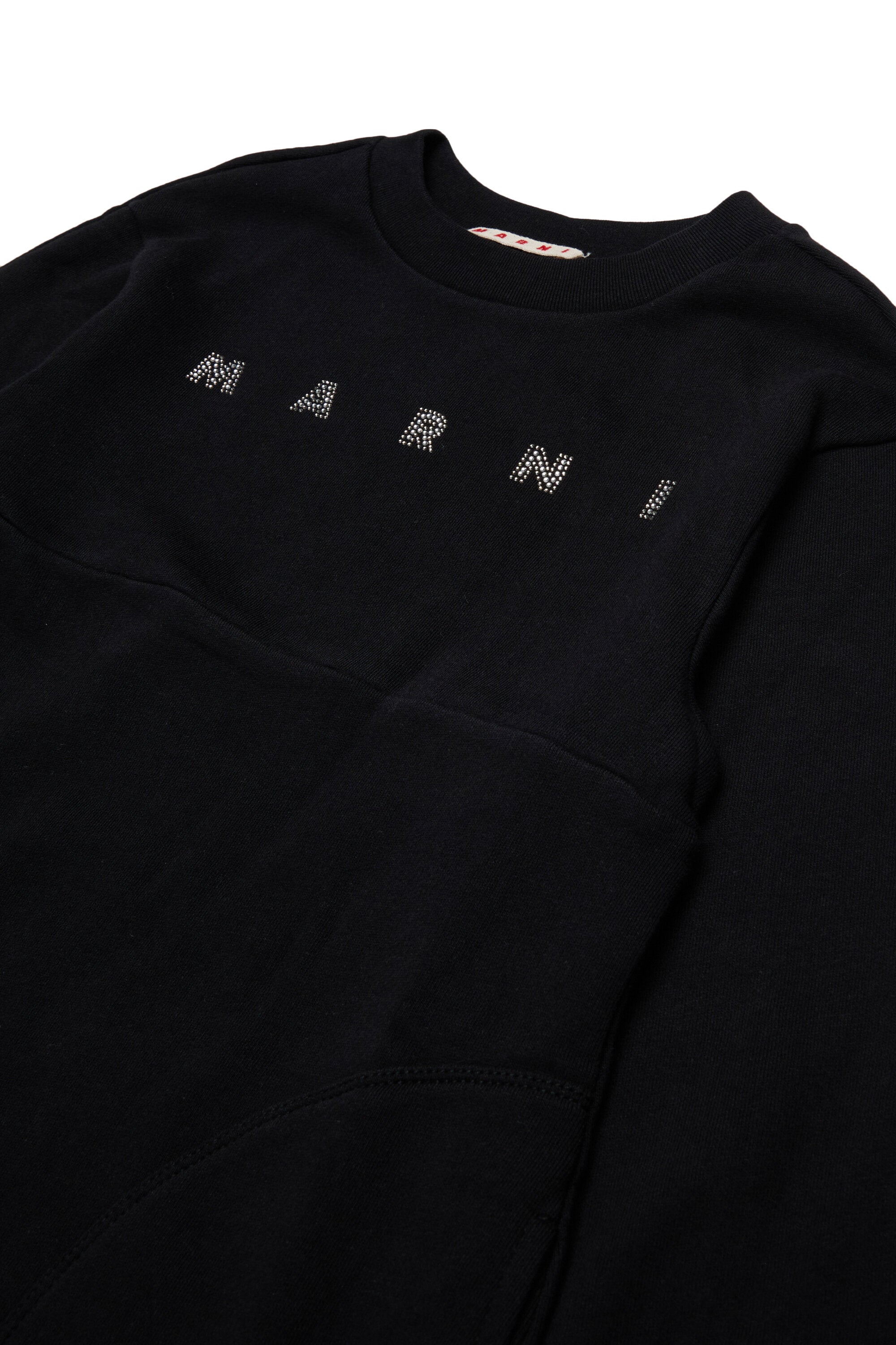 Fleece dress with logo