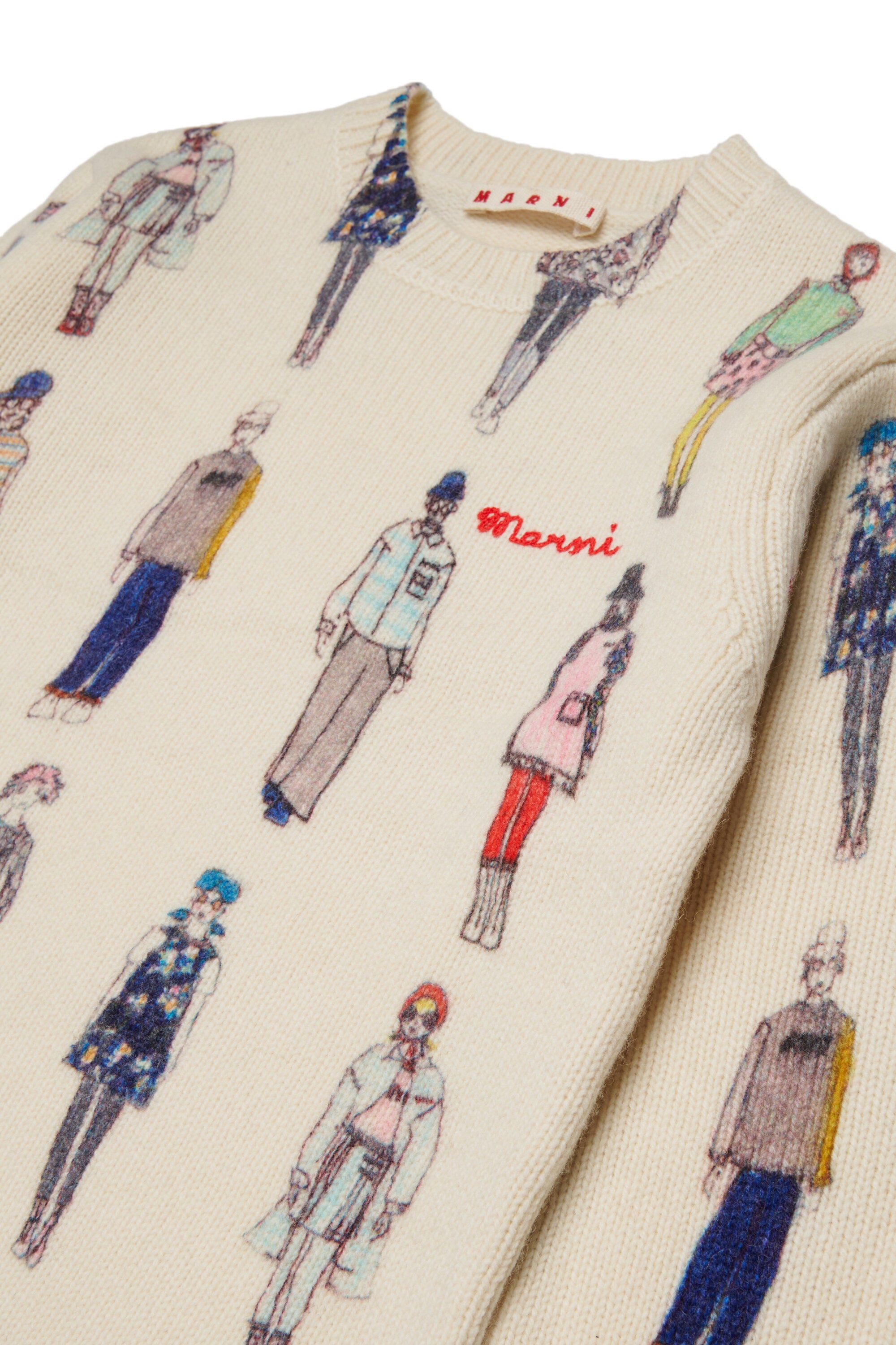 Patterned dress with logo