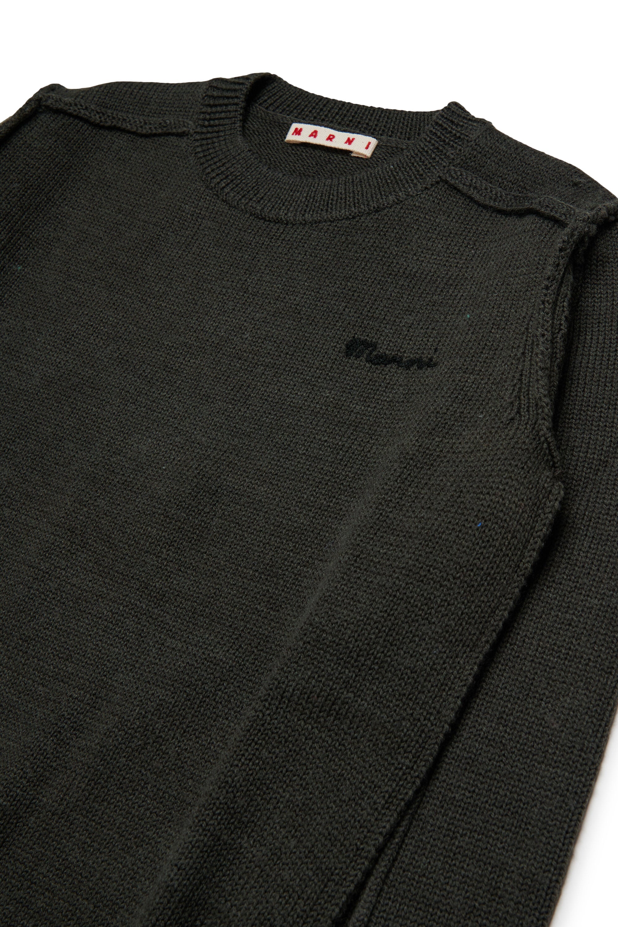 Crew-neck pullover with logo