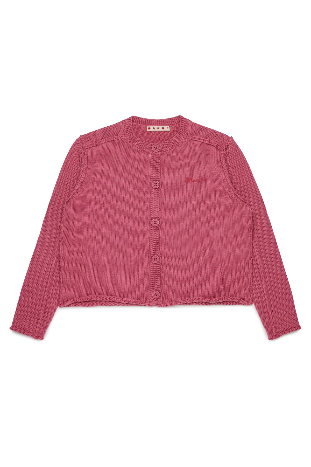 Knitted cardigan with logo