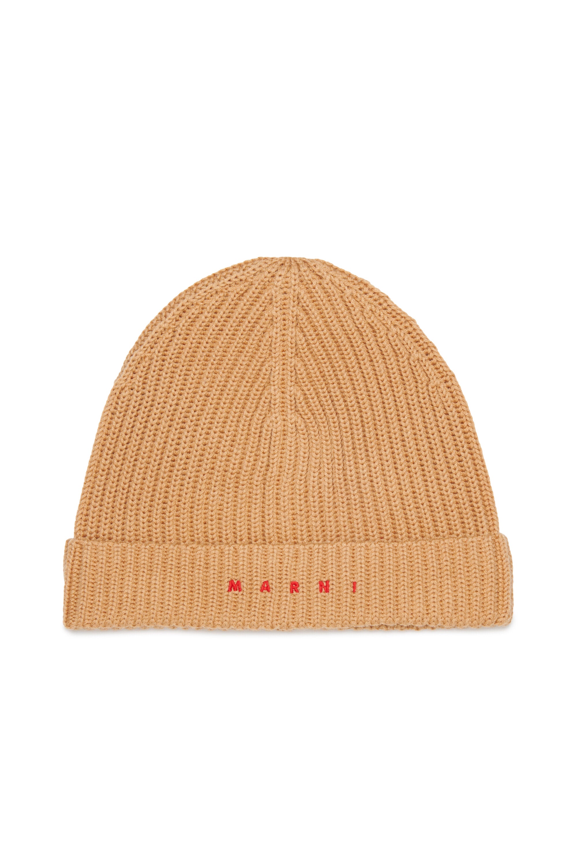 Ribbed beanie with logo