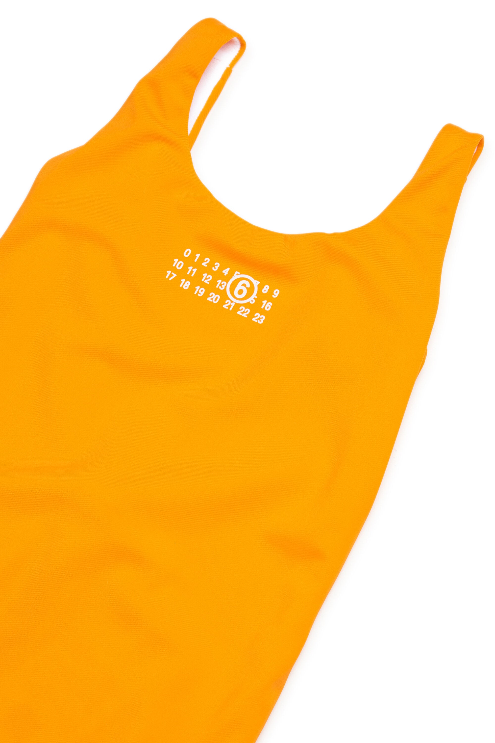 ロゴ入りワンピース水着