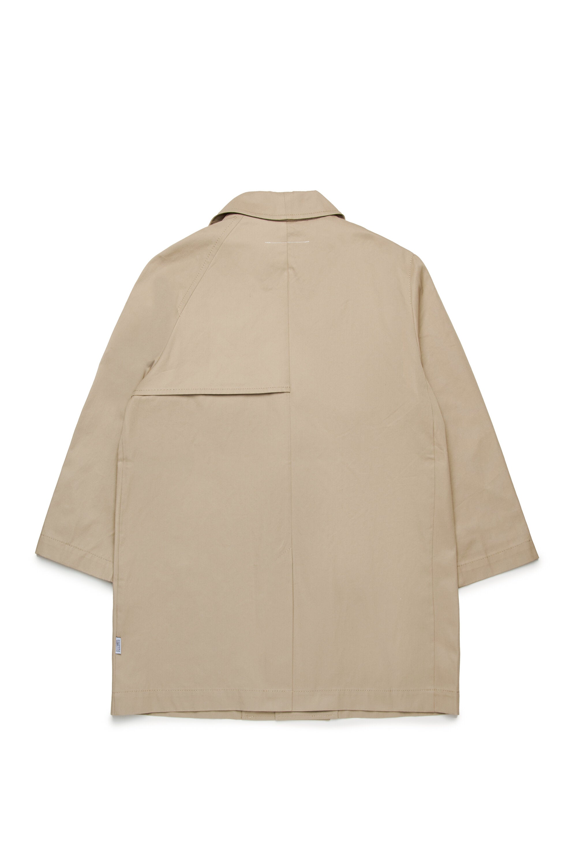 Double-breasted re-cut trench jacket