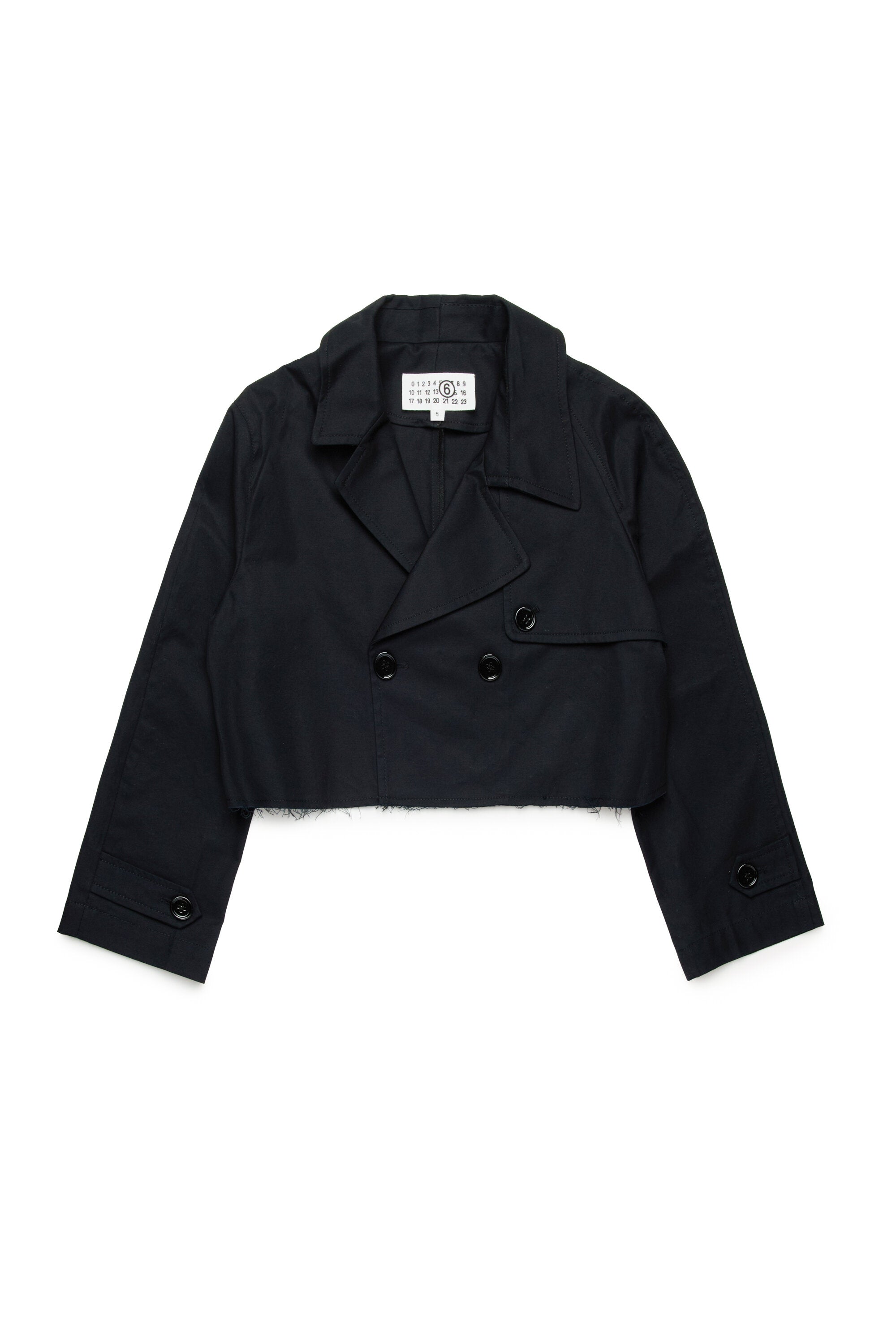 Double-breasted re-cut jacket