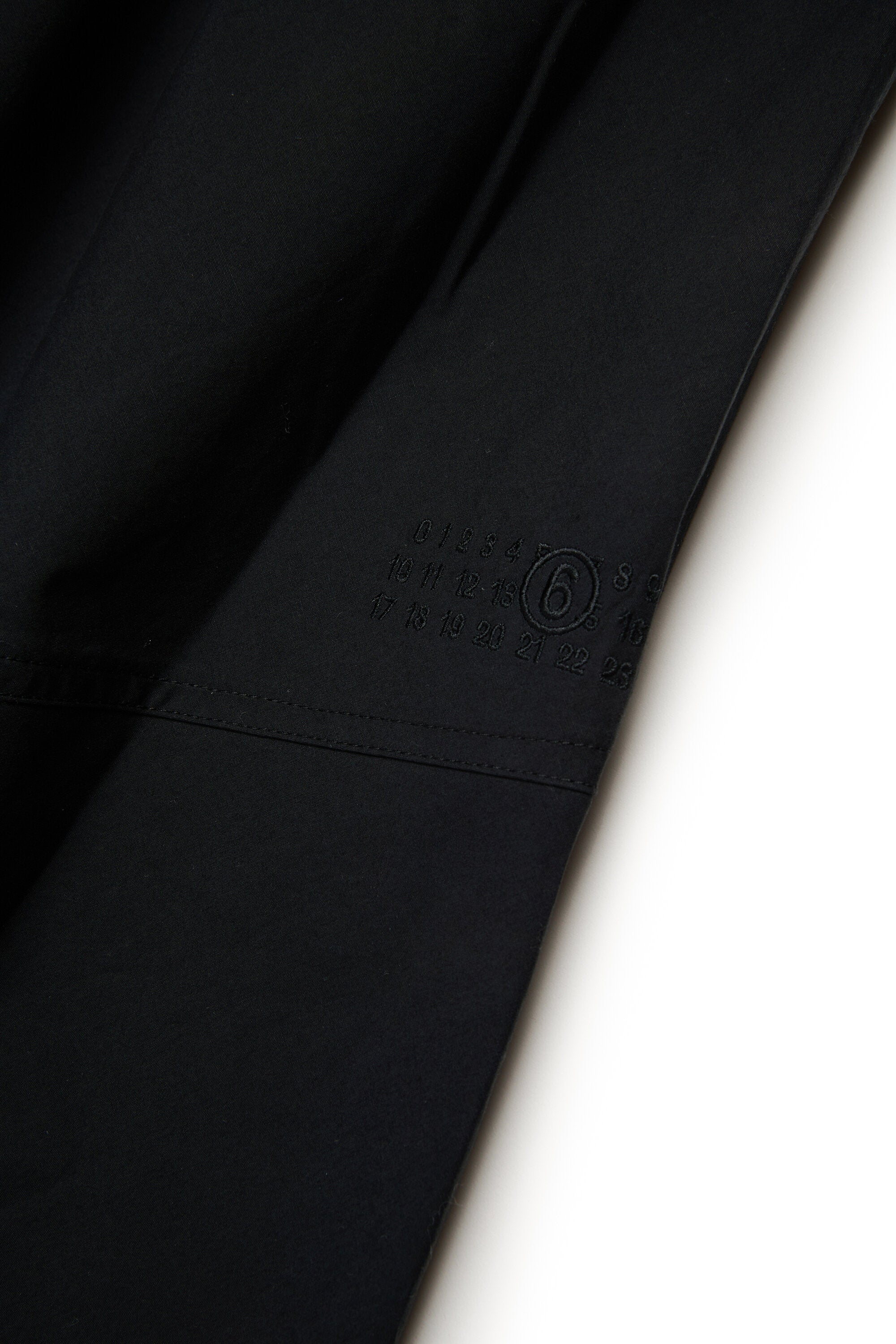 フリル付きポプリン・ドレス