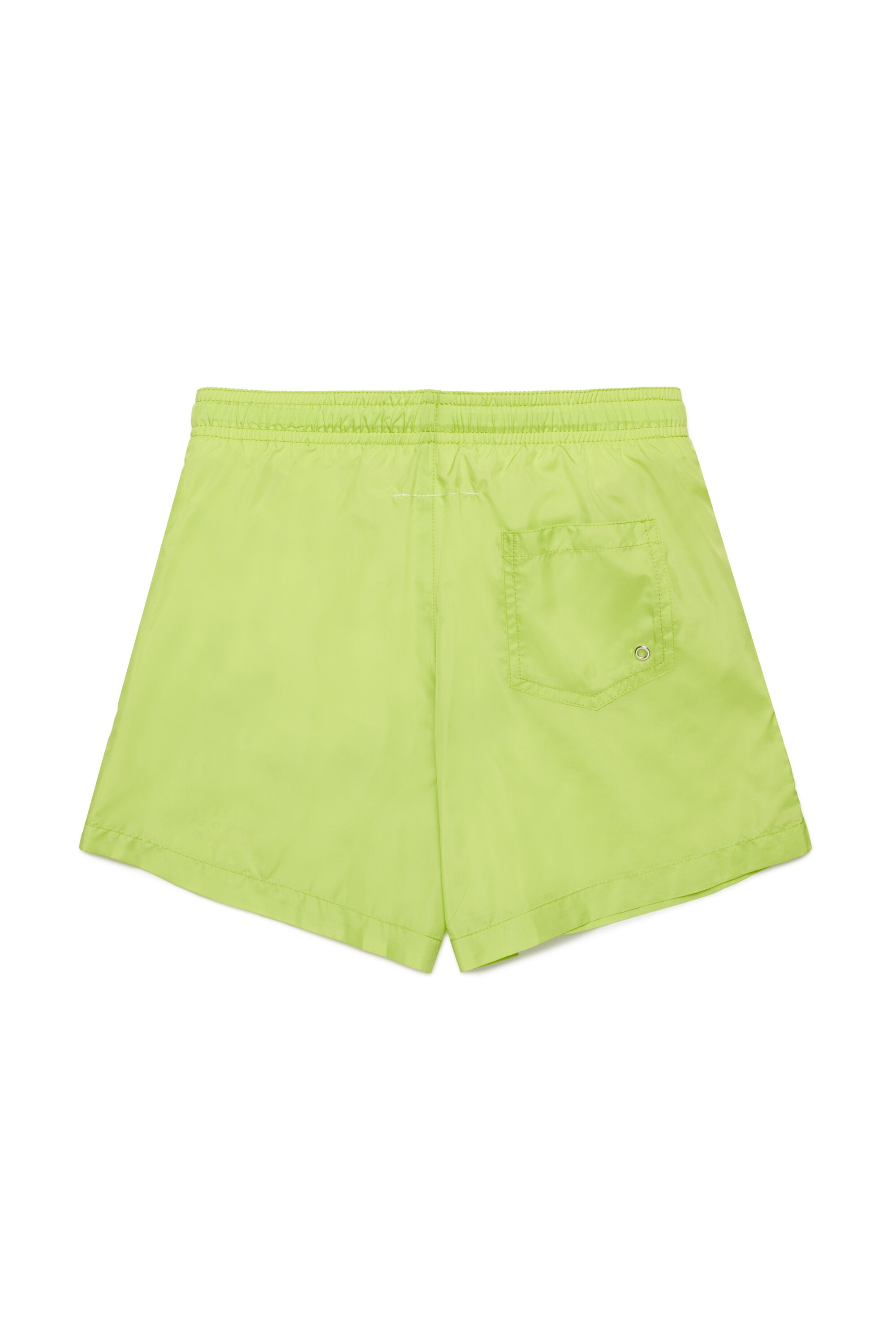 数字のロゴがブランドロゴのボクサー水着