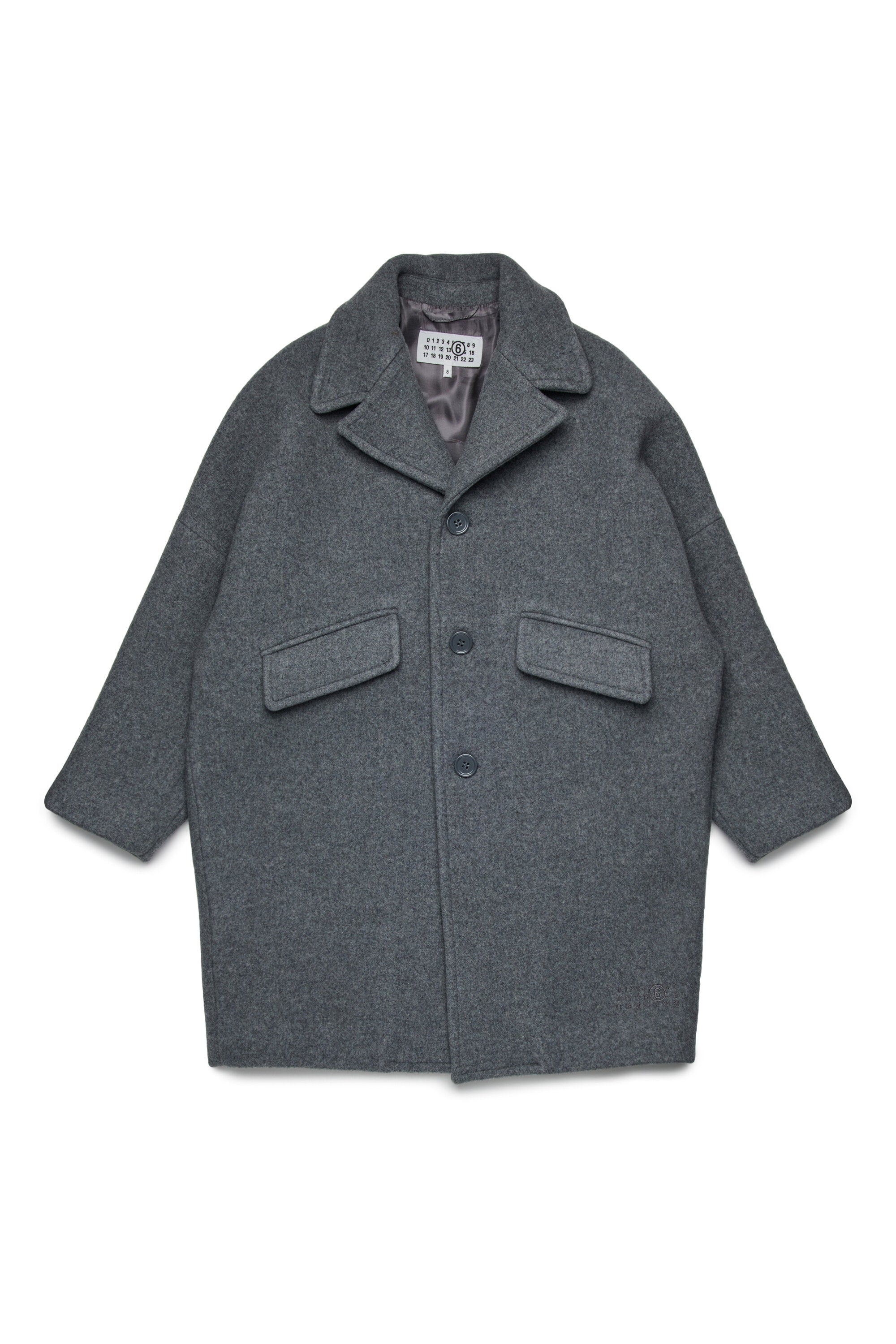 裏地付きエッグ型コート