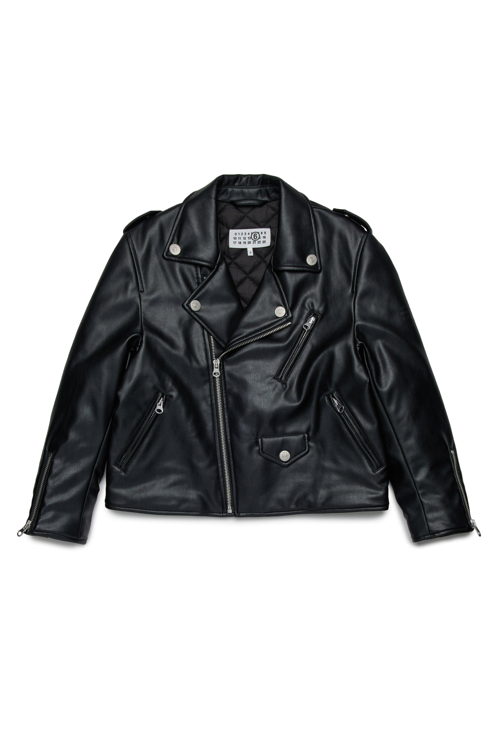 Coated fabric nail model biker jacket