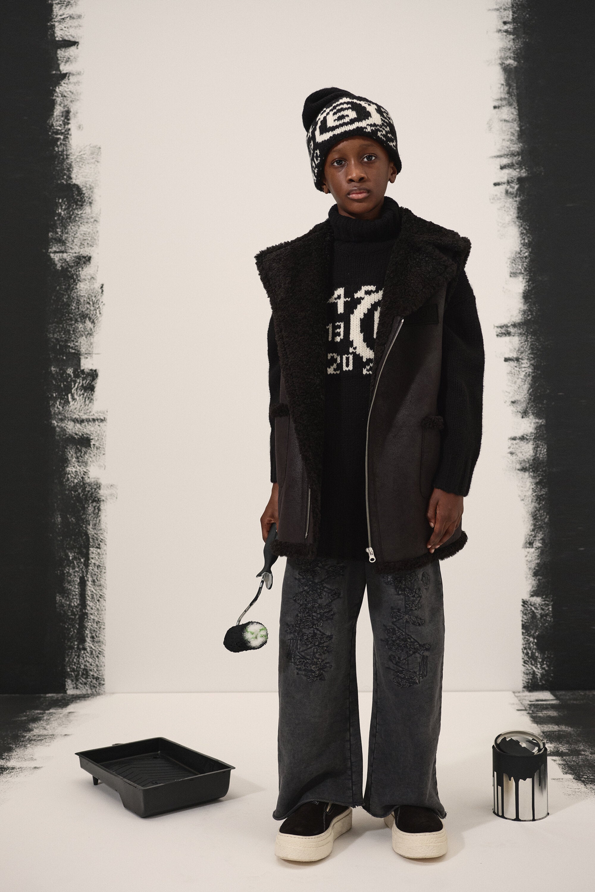 フリースパンツ(繕い直し付き