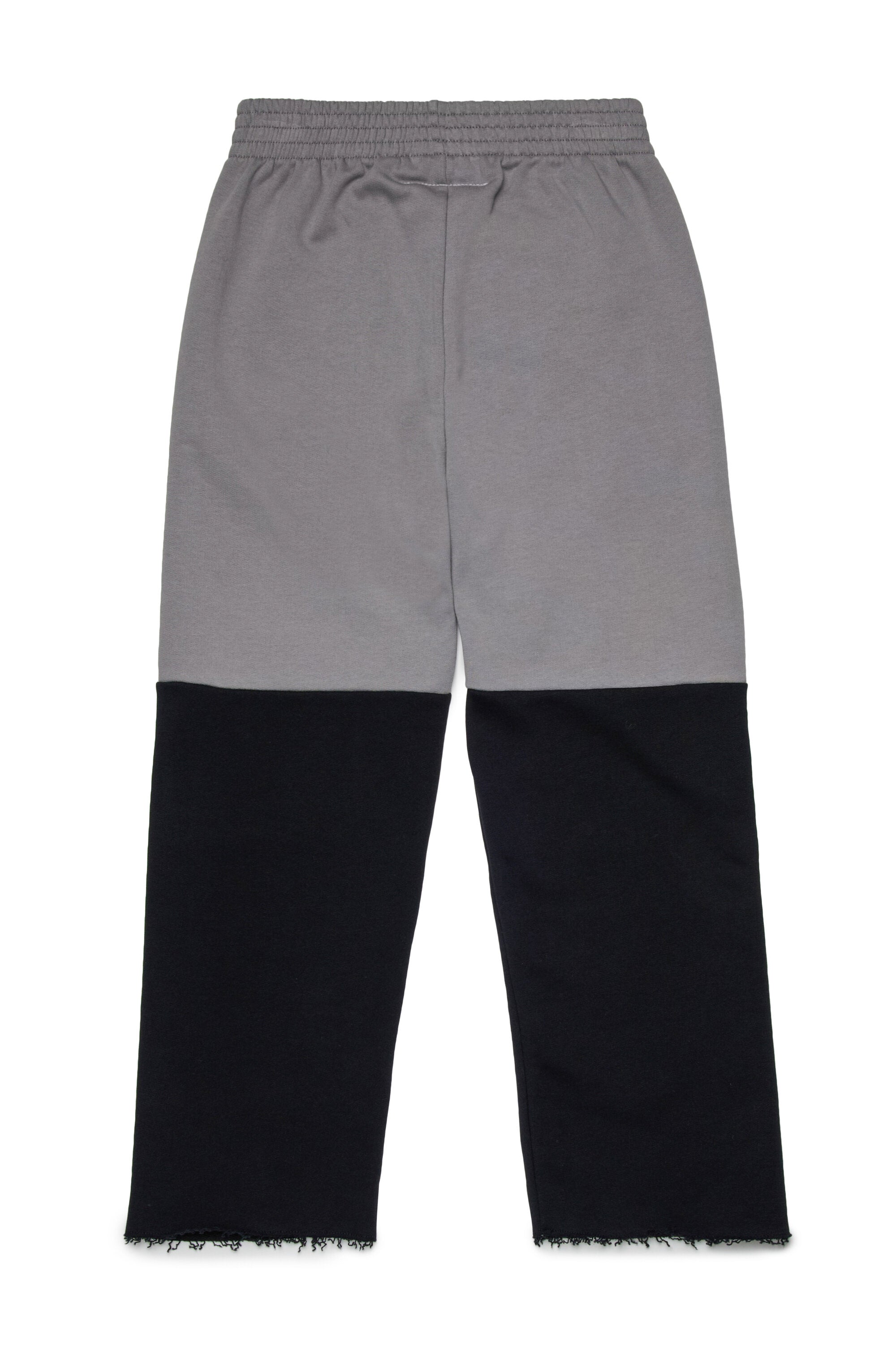 Two-color re-cut fleece pants