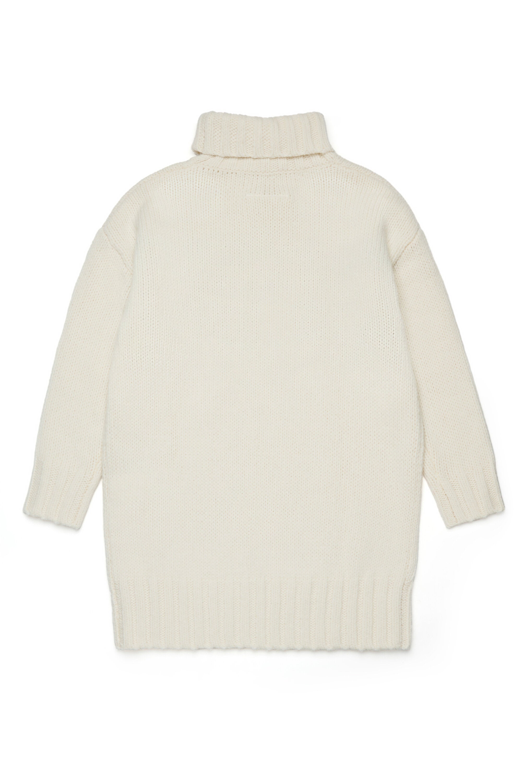 マキシロゴ入りニット・ミニ・ドレス