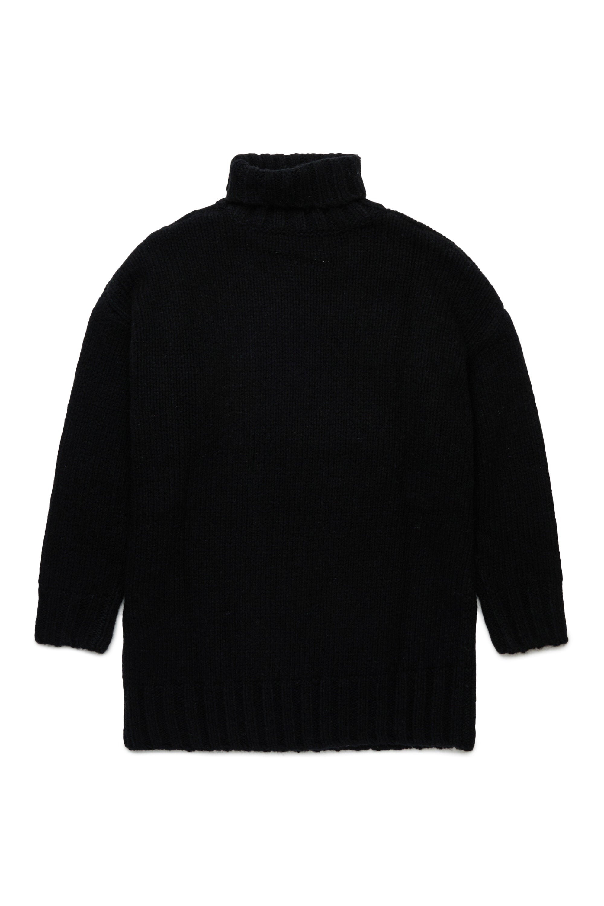 Knit mini dress with maxi logo