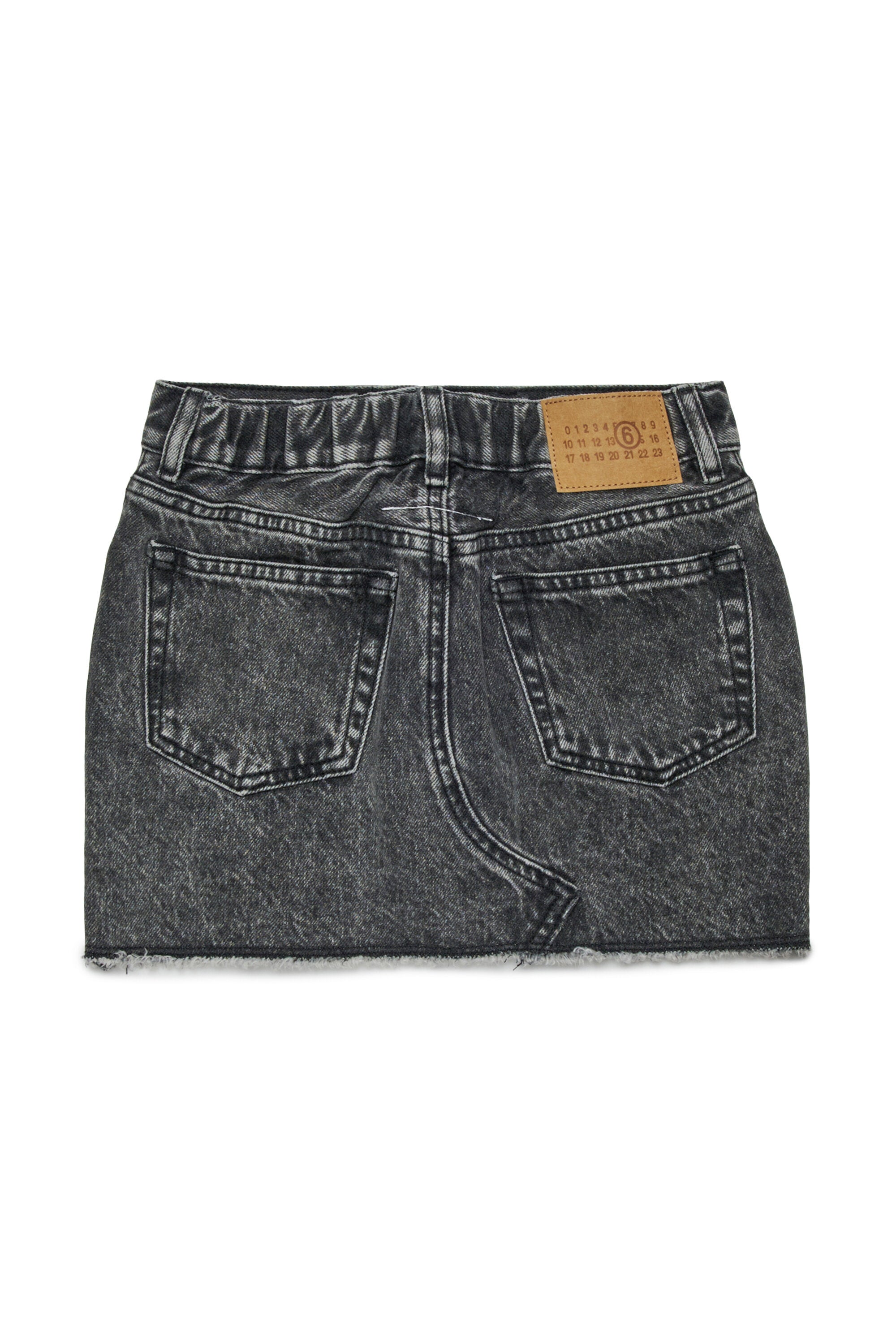 ブラック・シェード・デニム・ミニ・スカート