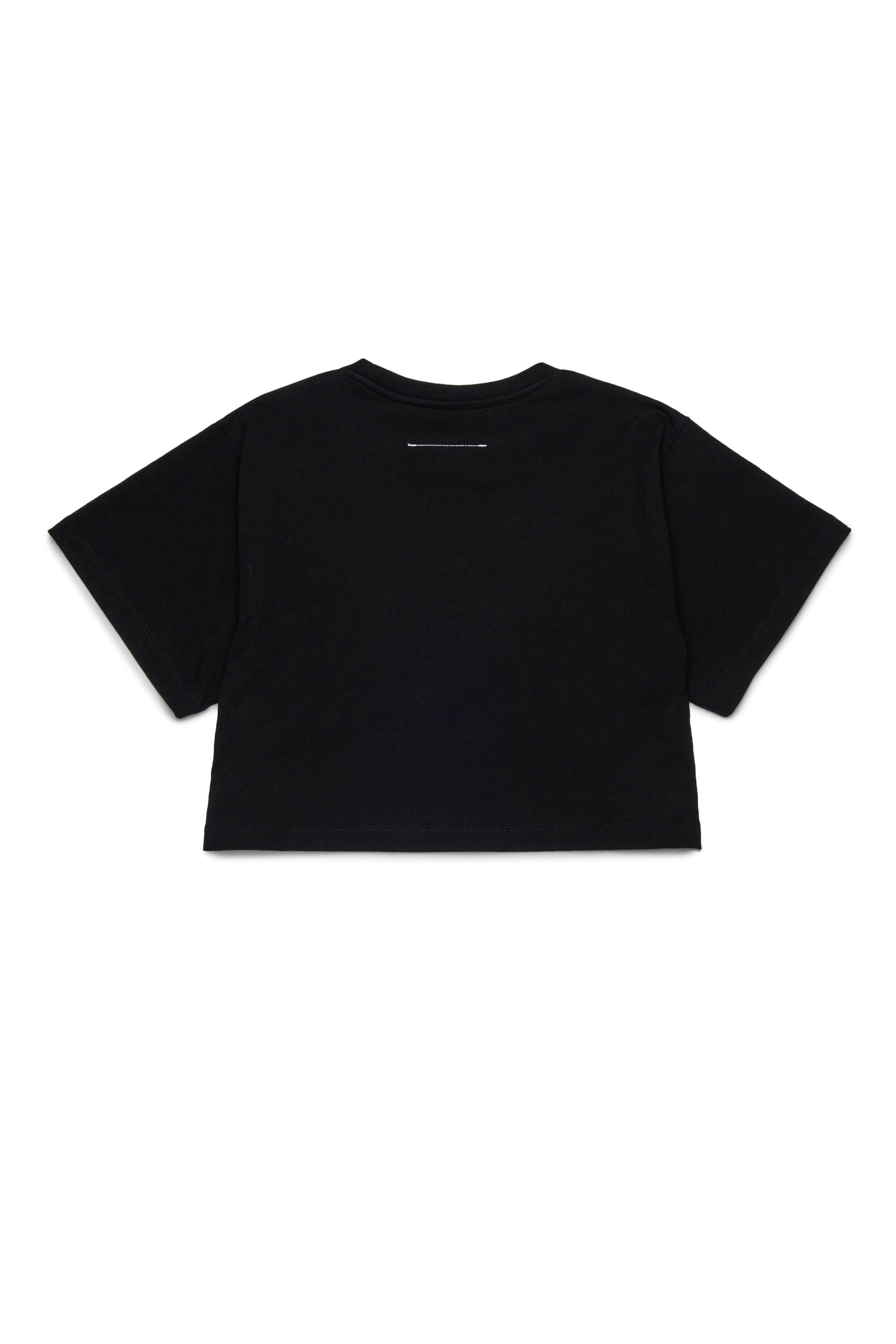 Cropped jersey T-shirt with Numeric logo