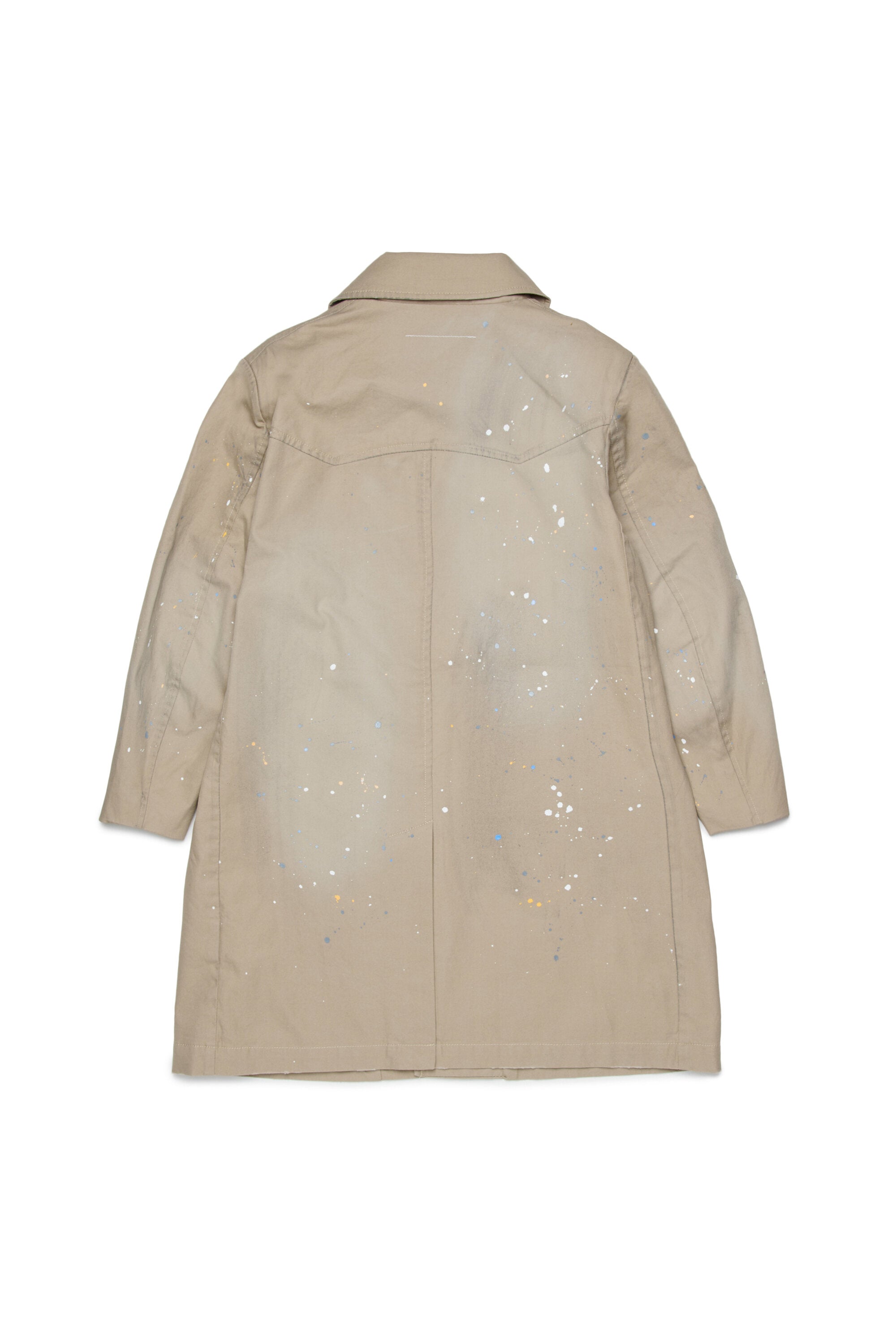 ロゴプリント入りトレンチコート